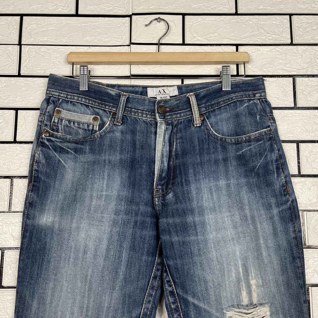 Armani Exchange Vintage Armani Exchage Denim Jeans Size US 32 / EU 48 - 2 Thumbnail