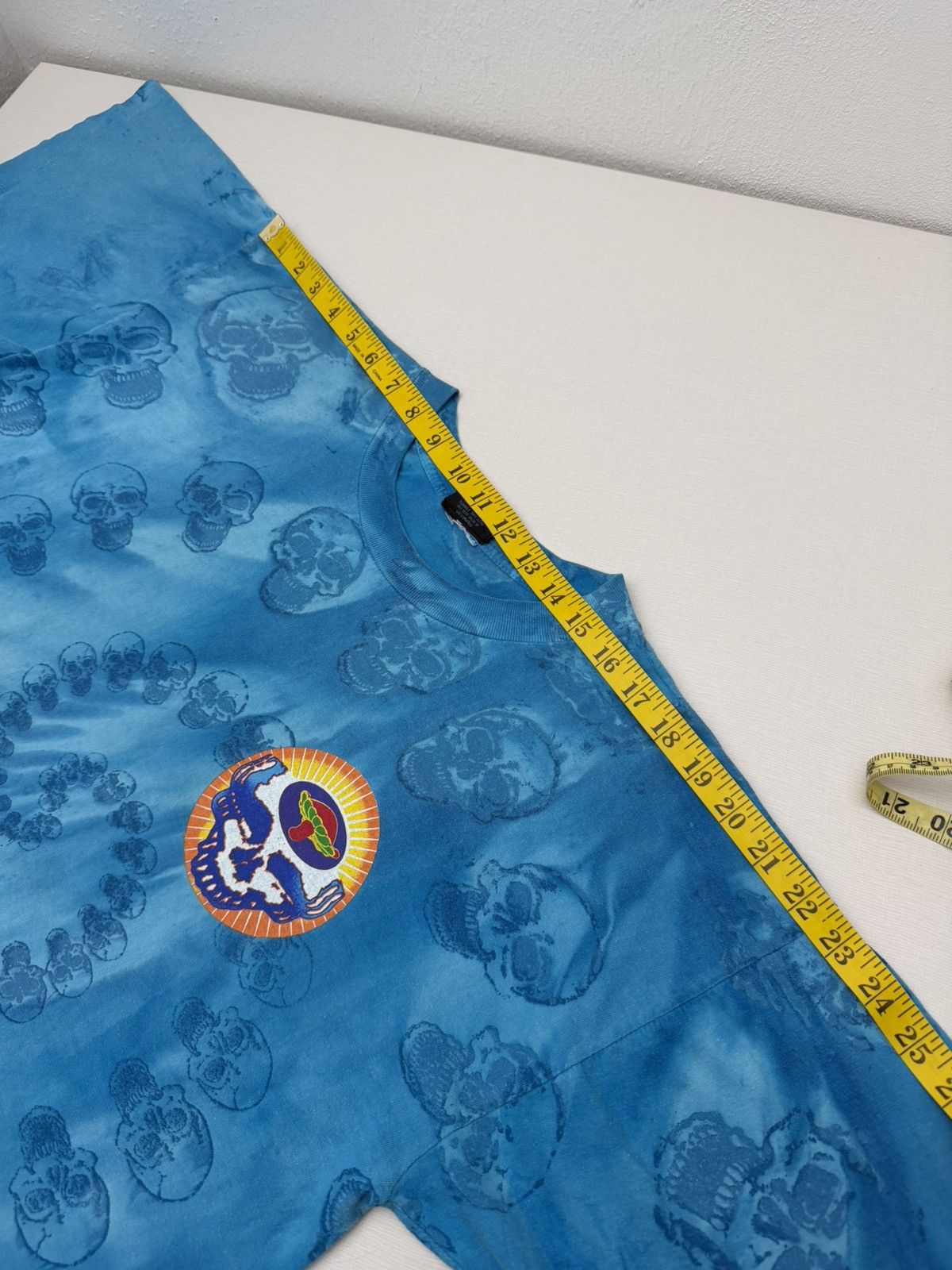 Grateful Dead Vintage 90s Grateful Dead Psychedelic Mushroom Spiral Skull Size US L / EU 52-54 / 3 - 11 Thumbnail