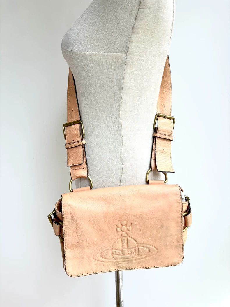 Vivienne Westwood Vivienne Westwood size os Brown Saturn leather crossbody mo Size ONE SIZE - 5 Thumbnail
