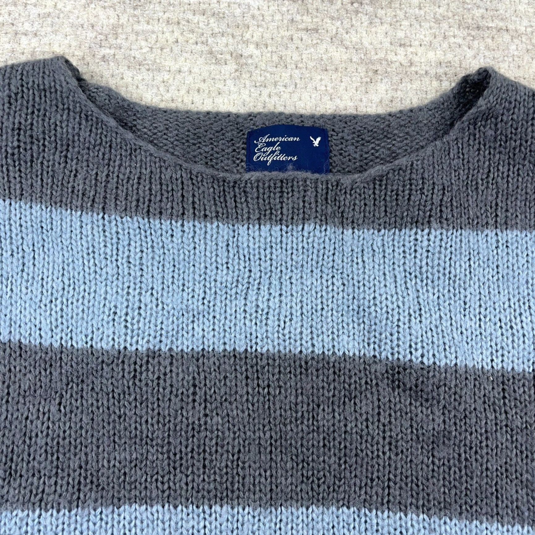 American Eagle Outfitters VINTAGE American Eagle Sweater Shirt Women S Gray Size S / US 4 / IT 40 - 3 Thumbnail