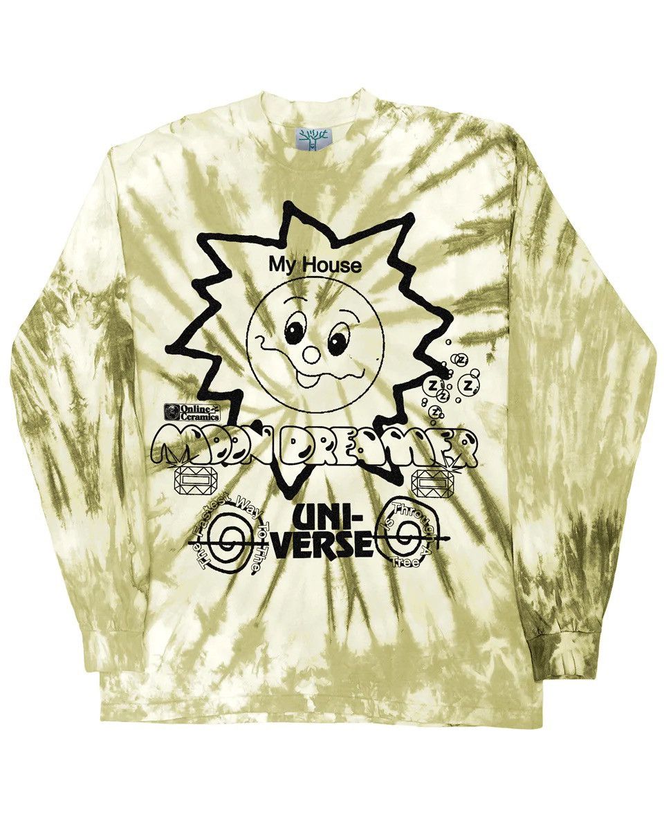 image of Online Ceramics Moon Dreamer Long Sleeve New Size M in Tie Dye, Men's