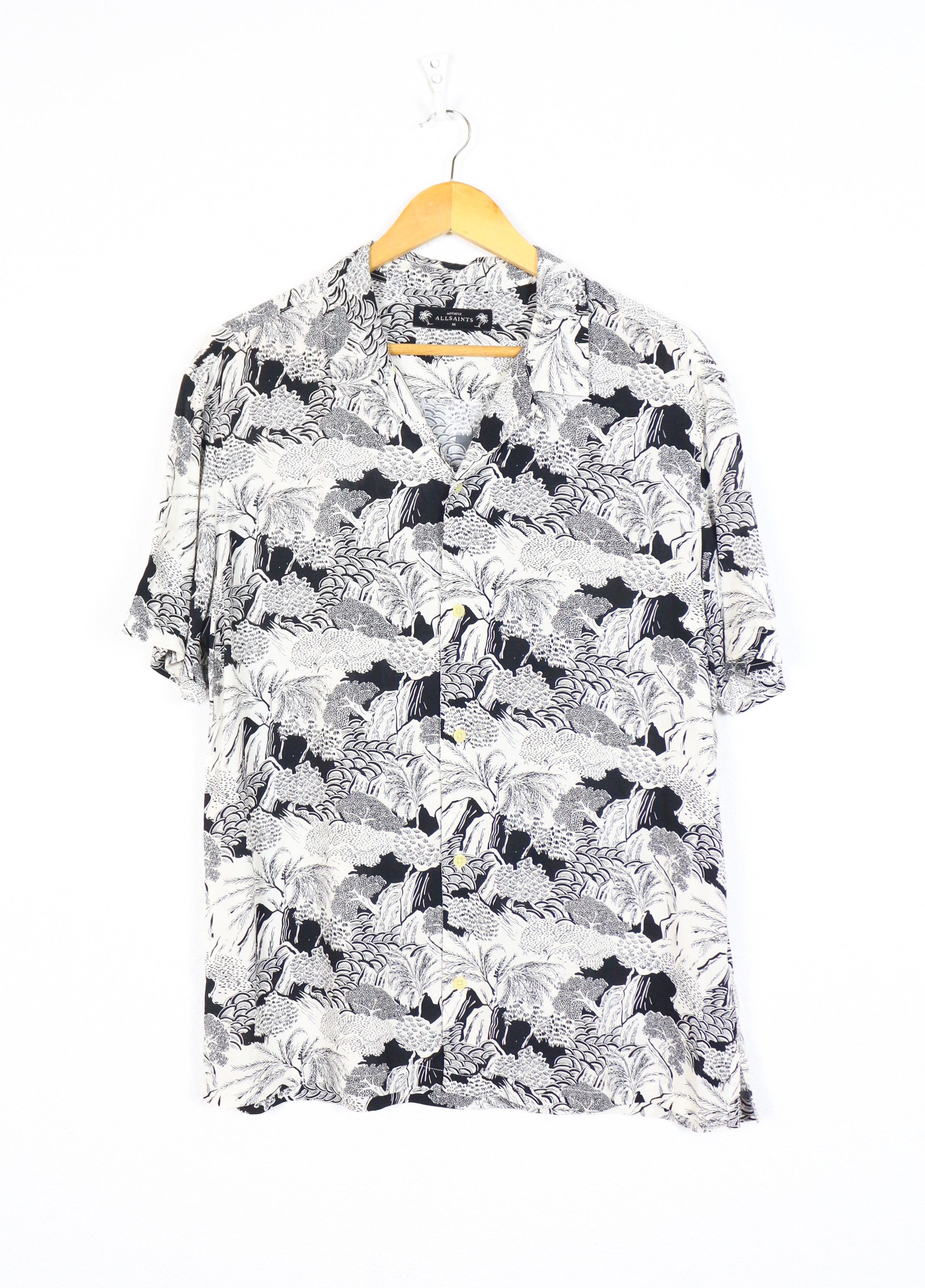 Allsaints Allsaints Archive Mauna Japanese Viscose Open Collar Shirt Size US M / EU 48-50 / 2 - 1 Thumbnail