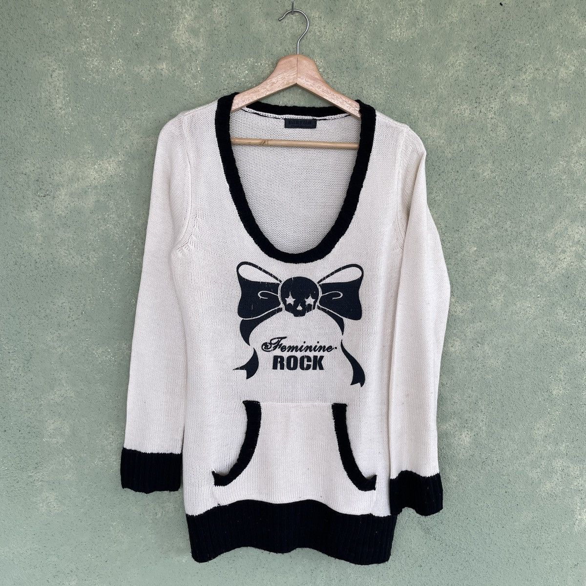 Homespun Knitwear Vintage Japanese Feminine Rock Skulls Knitwear Sweater Women Size M / US 6-8 / IT 42-44 - 1 Thumbnail