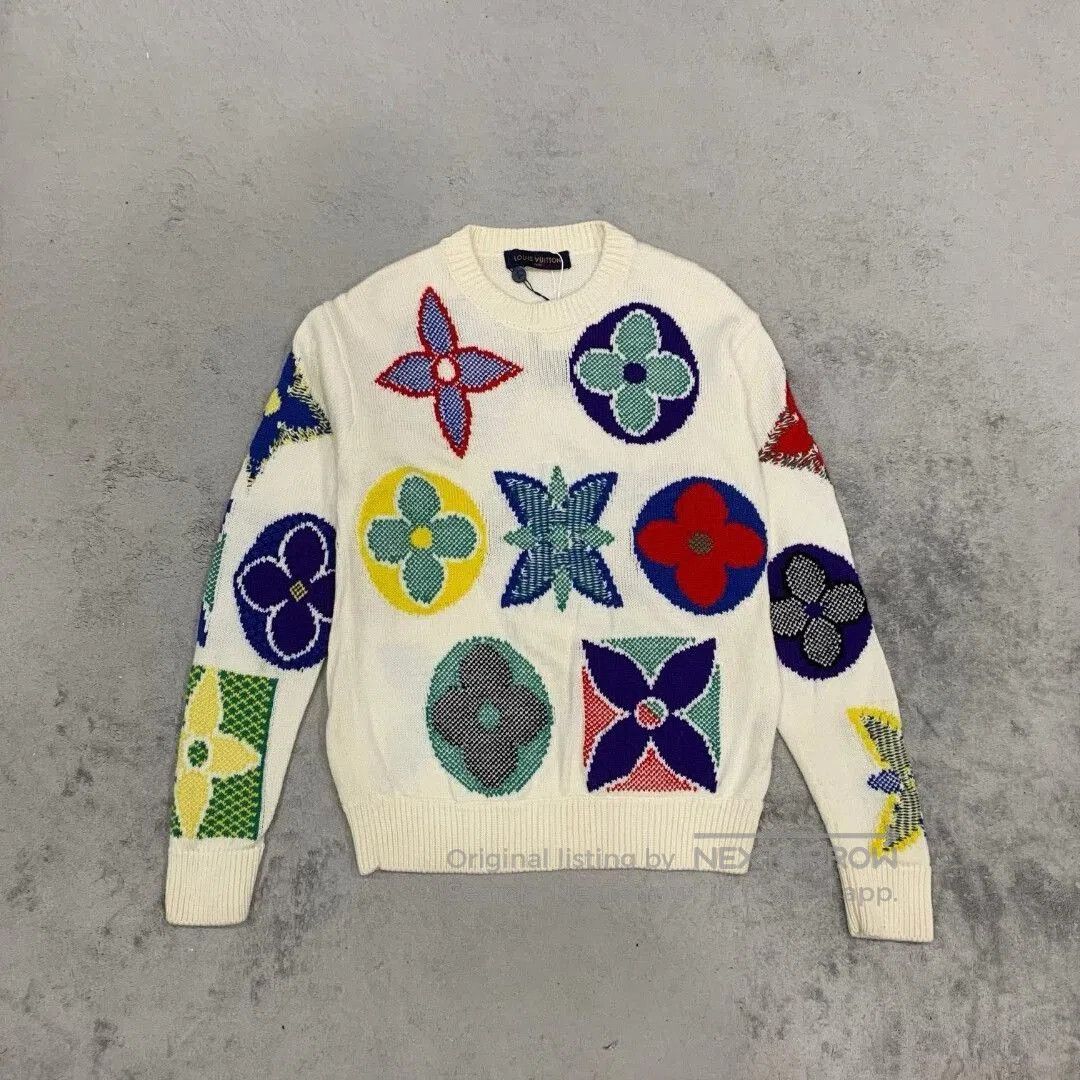 Louis Vuitton louis vuitton colorful round-neck sweater. Size M / US 6-8 / IT 42-44 - 1 Thumbnail