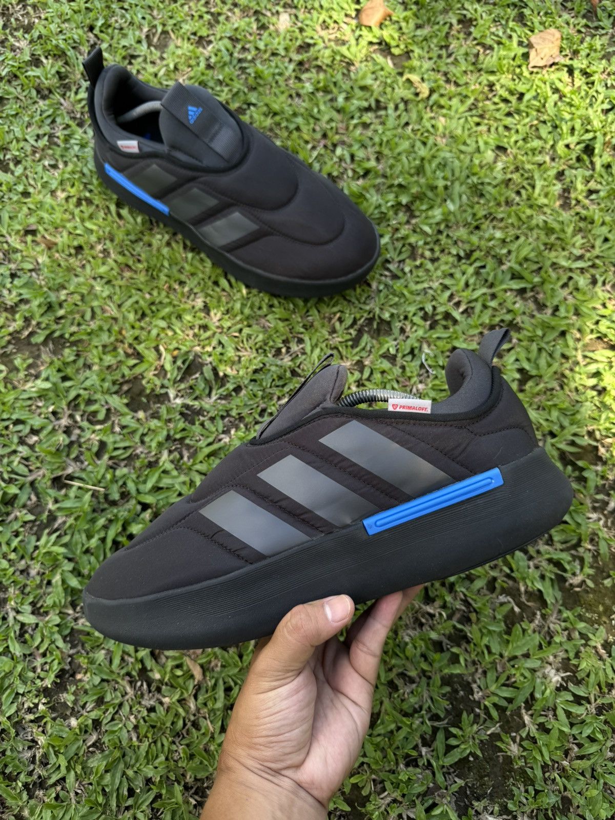 Adidas Adidas Adipuff ‘black carbon bright royal’ Size US 12 / EU 45 - 1 Thumbnail