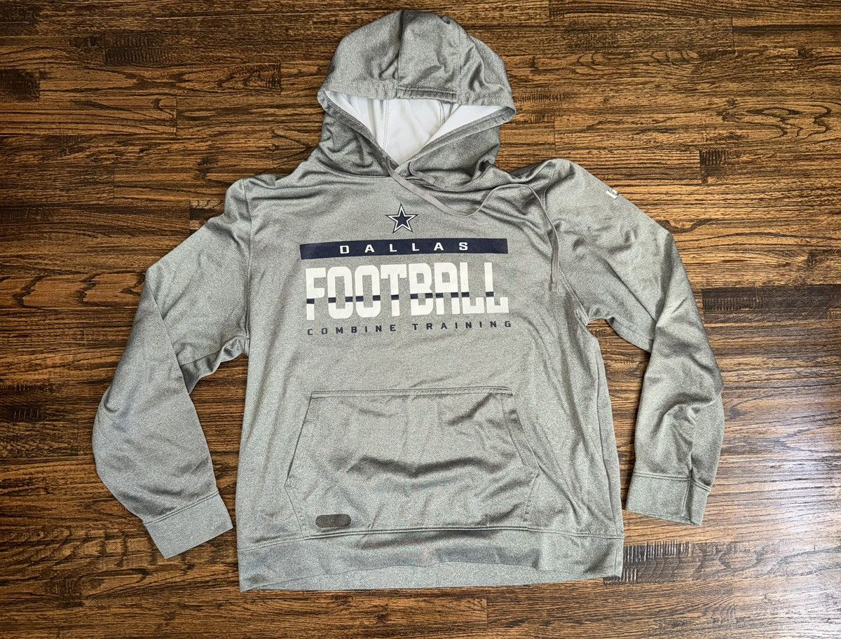 NFL Dallas Cowboys Grey Hoodie NFL Authentic Sideline Issue XL Size US XL / EU 56 / 4 - 1 Thumbnail