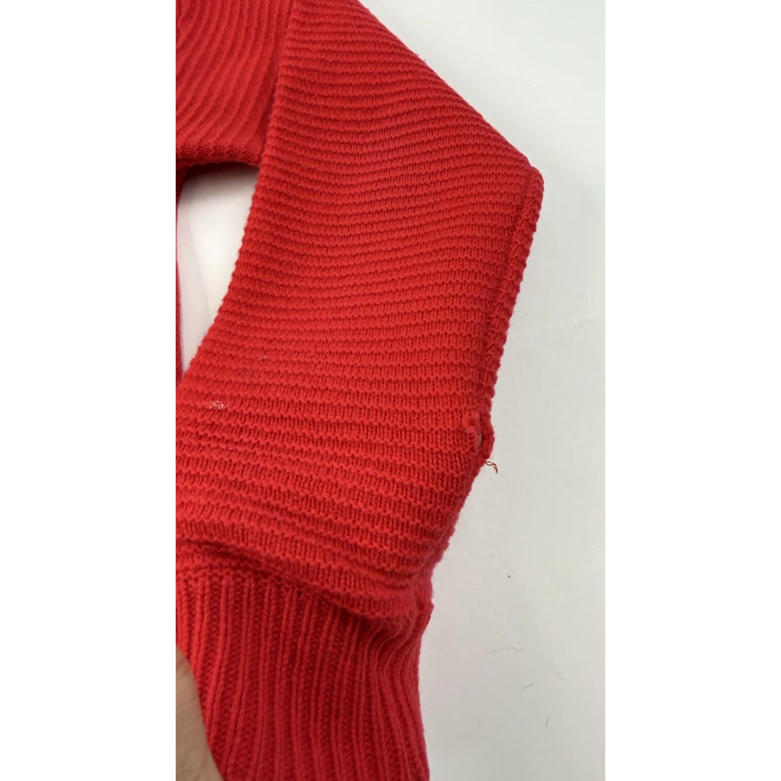 J.Crew J.Crew Sweater Womens Small Red 100% Wool Crewneck Side Zip Pullover Knit Size S / US 4 / IT 40 - 5 Thumbnail