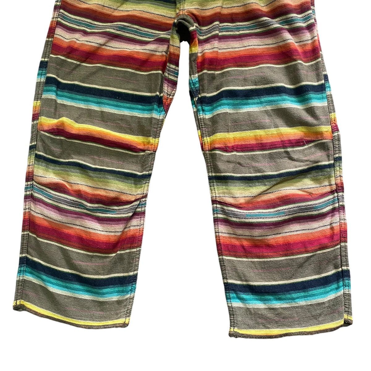 Wild Things Vintage Wildthings Rainbow Striped Cropped Pants Size US 28 / EU 44 - 6 Thumbnail