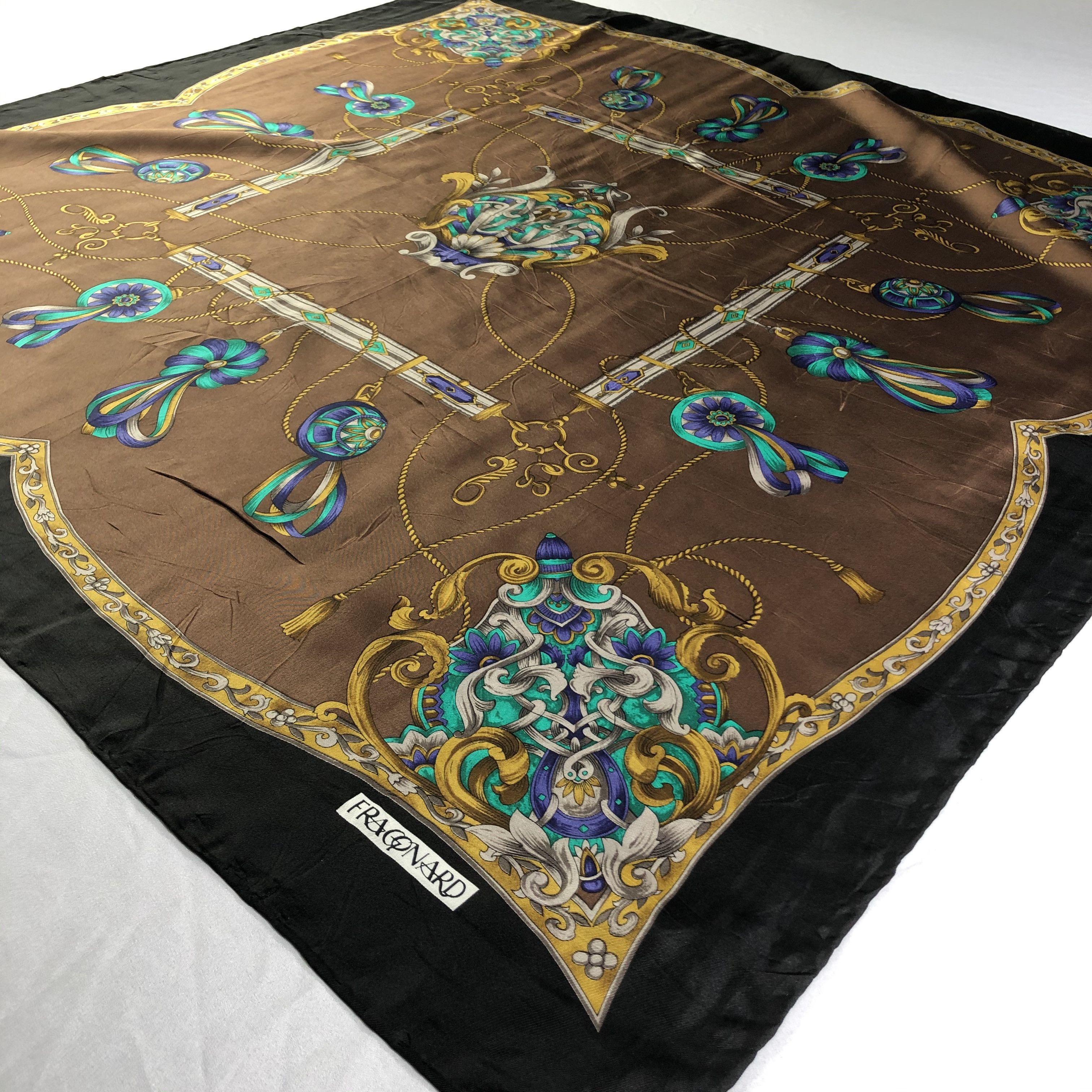 Vintage Vintage Fragonard Silk Scarf Size ONE SIZE - 3 Thumbnail