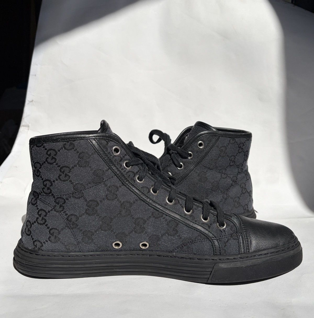 Gucci Gucci GG Monogram High-top Sneakers Size US 8 / EU 41 - 12 Thumbnail