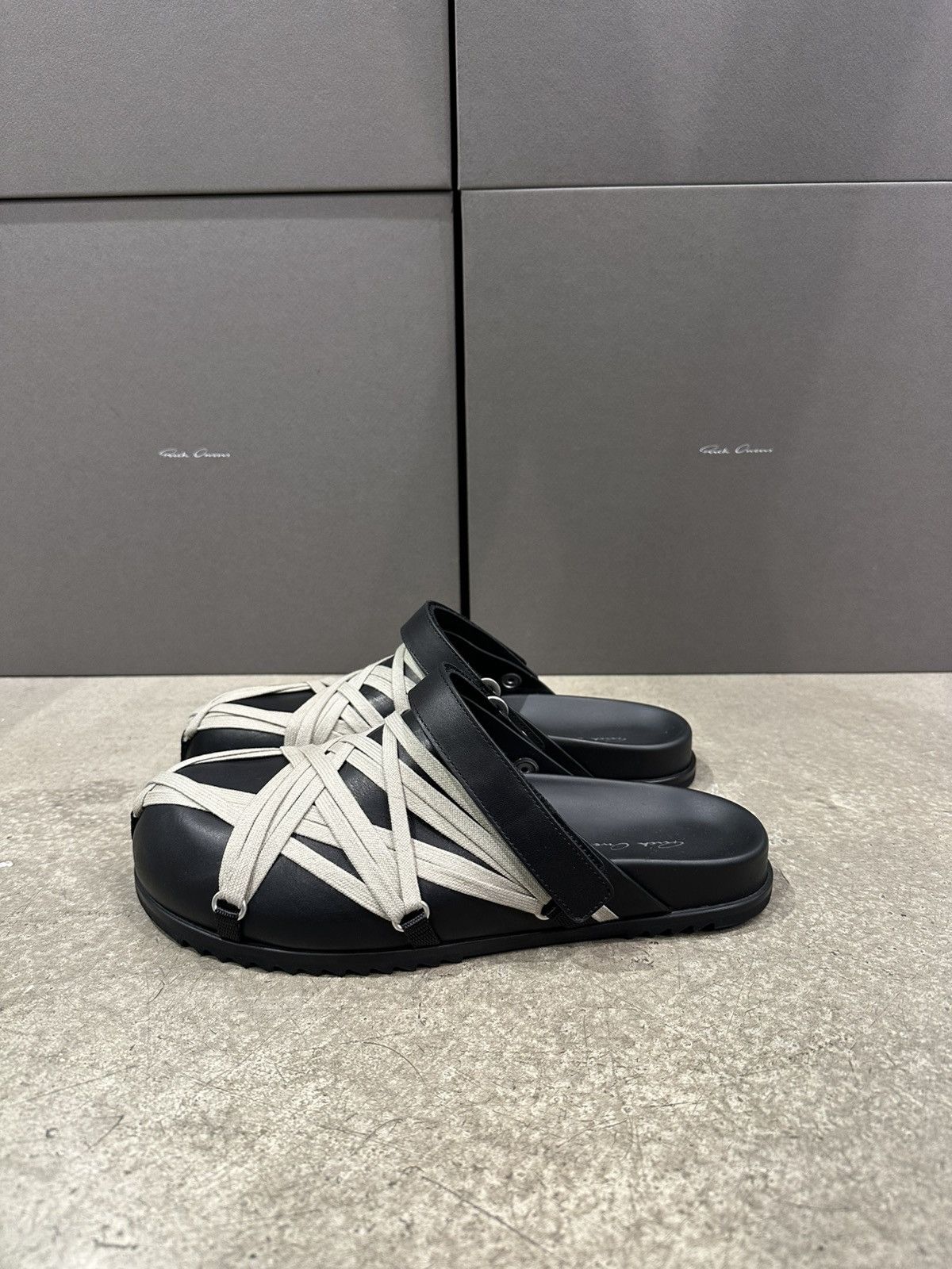 Rick Owens RICK OWENS - Megalaced Mule Granola Black Size US 12 / EU 45 - 3 Thumbnail