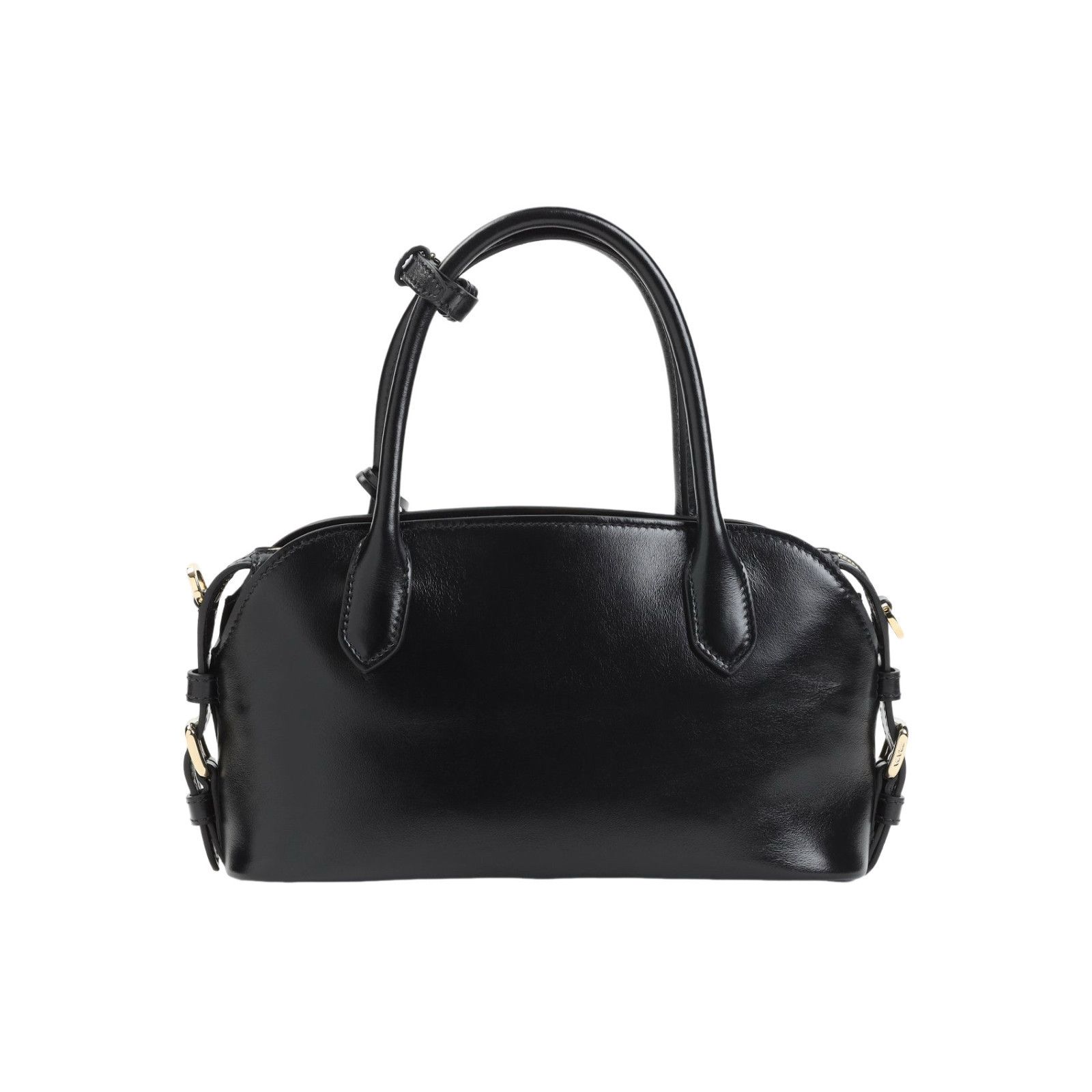 Prada PRADA Black Leather Top Handle Bag New & Authentic Size ONE SIZE - 2 Thumbnail