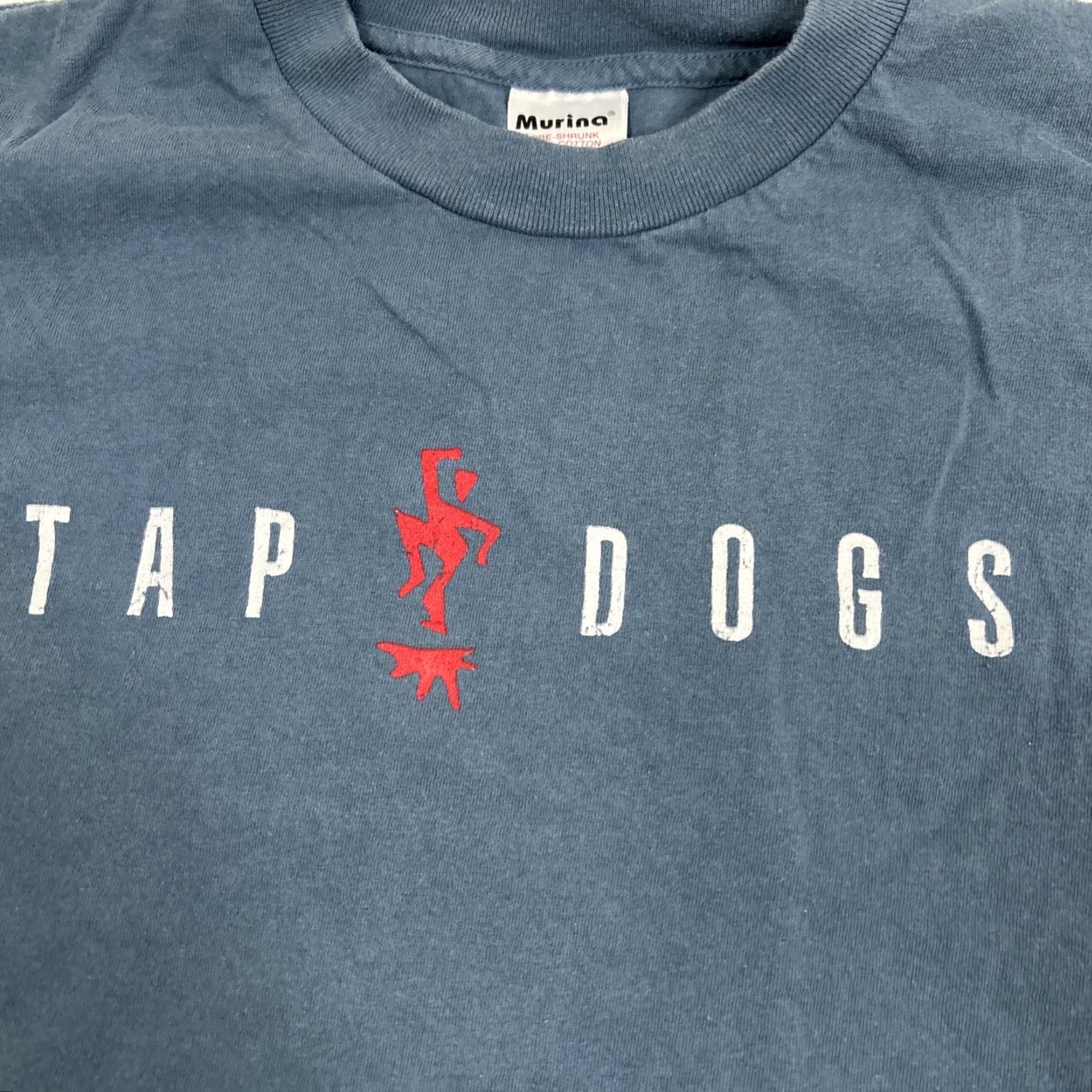 Sperry VINTAGE TAP DOGS T-SHIRT 1995 LIVE AUSTRALIA TAP-DANCING DEIN PERRY THEATER MEMORABILIA BLUE SMALL UNISEX ADULTS GRAPHIC TEE Size US S / EU 44-46 / 1 - 2 Thumbnail