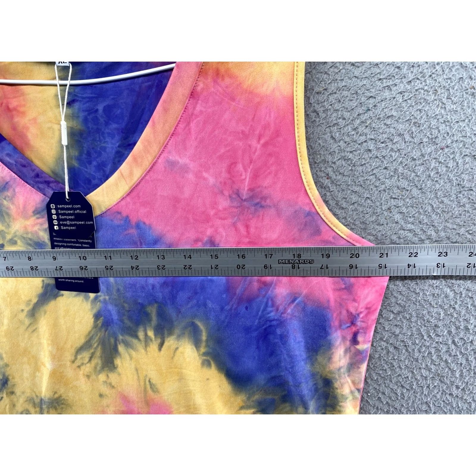 Vintage Sampeel Tie-Dye Sleeveless Tank Top XL Women’s New Blue Size XL / US 12-14 / IT 48-50 - 4 Thumbnail