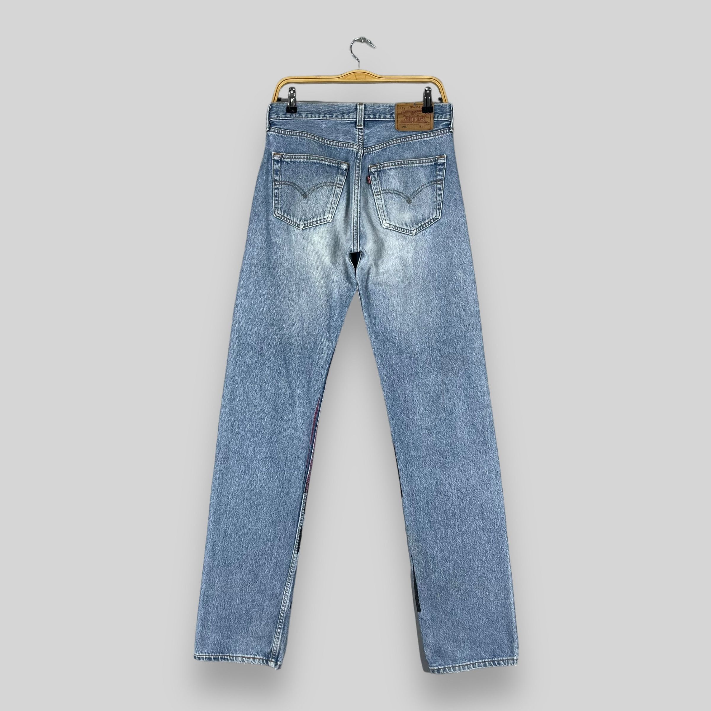 Levi's × Vintage Vintage 90s Levis 501 Rolling Stones Print Denim Jeans Size US 30 / EU 46 - 10 Thumbnail