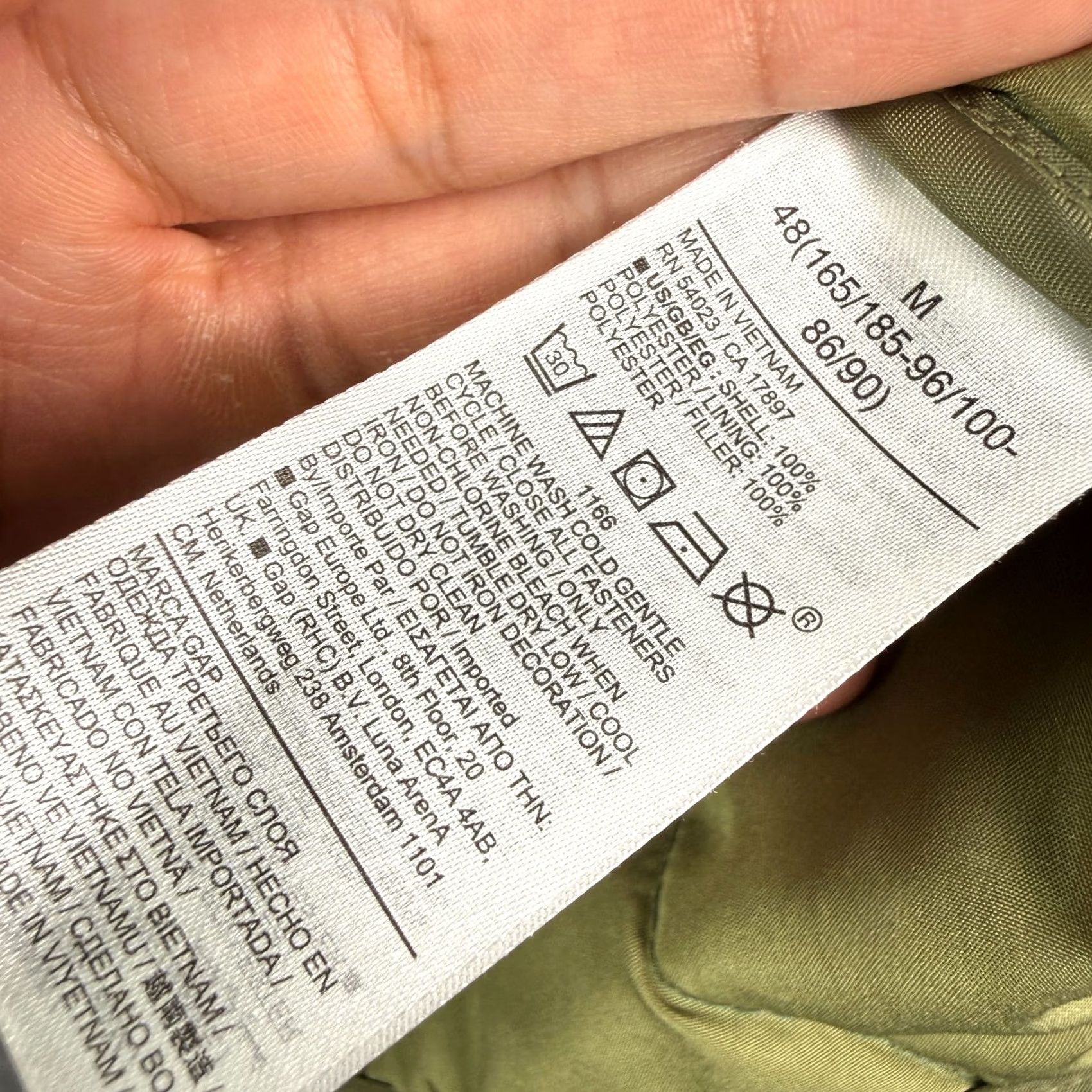 Gap Gap Recycled Lightweight Puffer Jacket Men M Jungle Green Quilted Button Snap Military Bomber Size US M / EU 48-50 / 2 - 6 Thumbnail