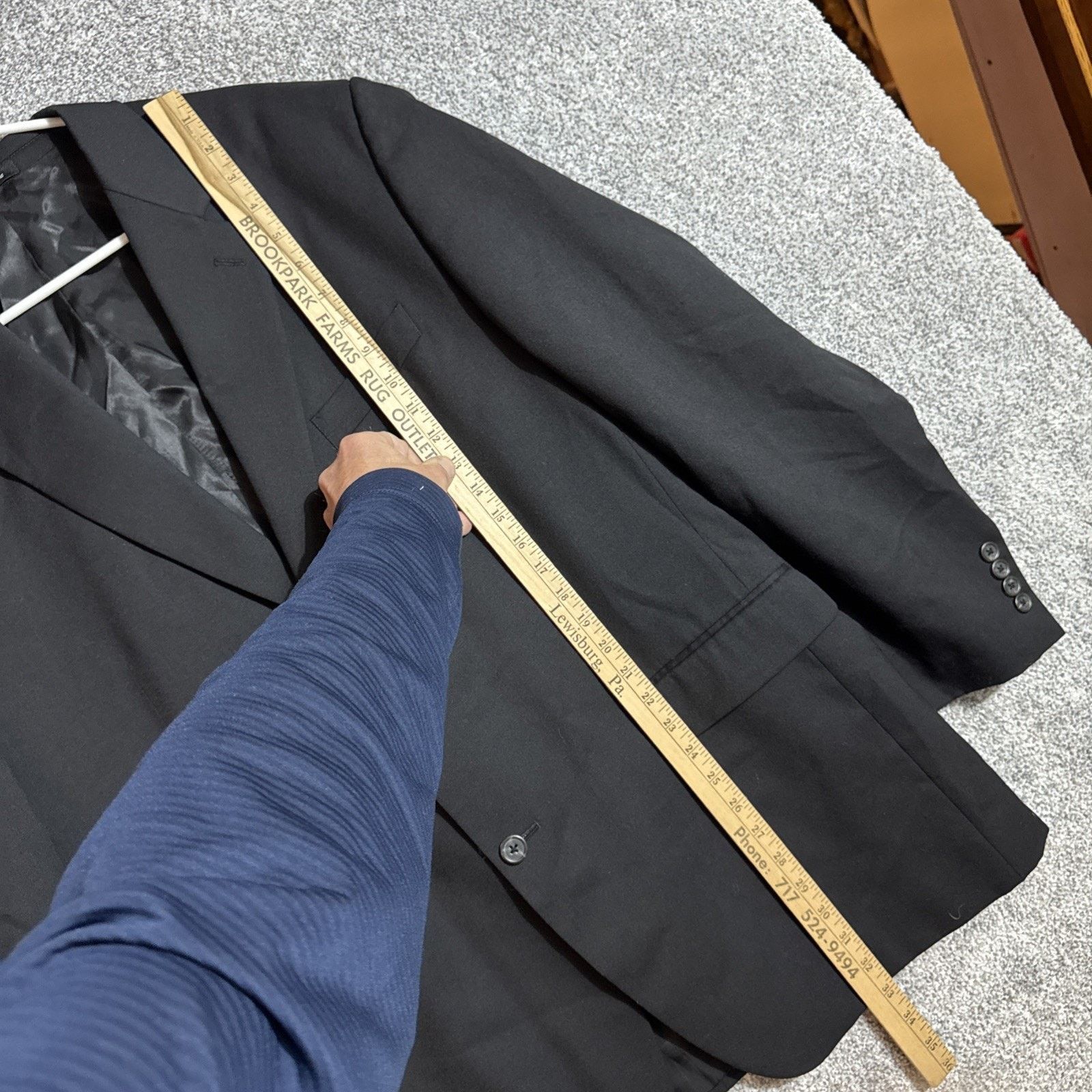 Chaps Chaps Sport Coat Mens Size 48L Wool Classic Lined Blazer Size 48L - 2 Thumbnail