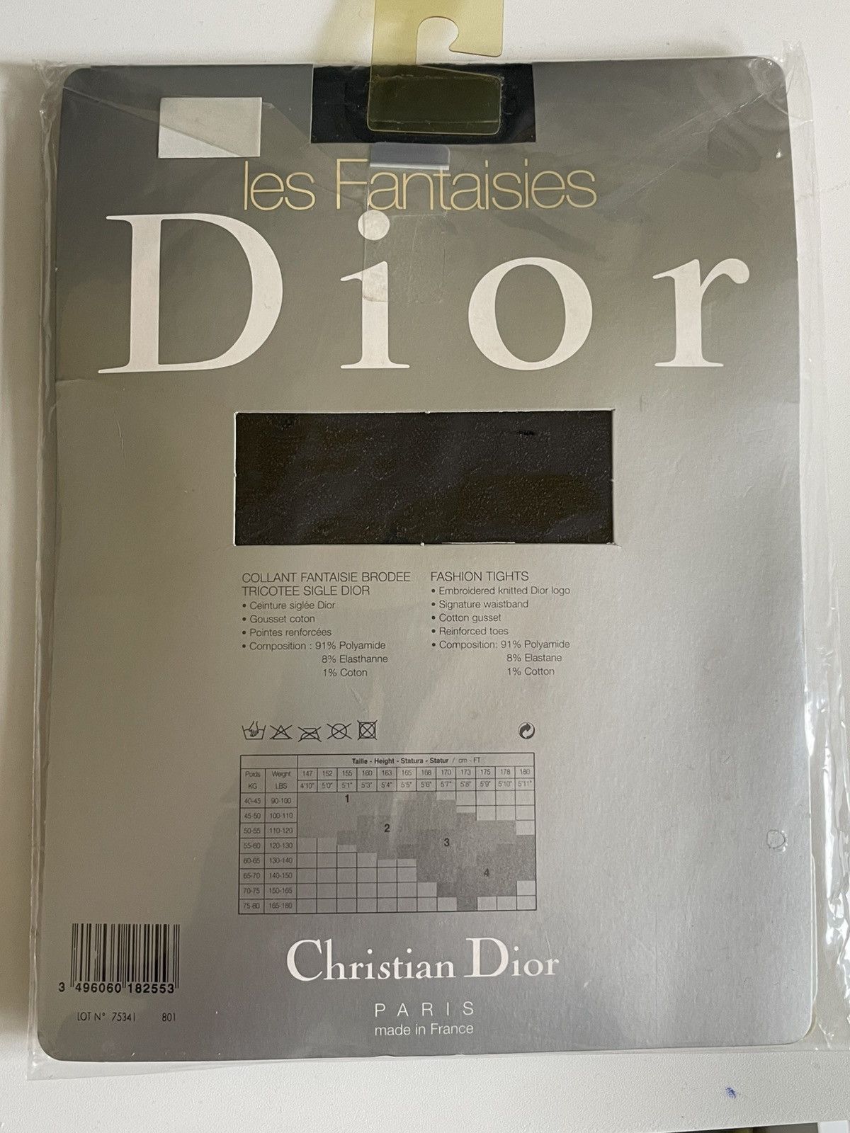 Dior CHRISTIAN DIOR MONOGRAM OBLIQUE TIGHTS Size ONE SIZE - 5 Thumbnail