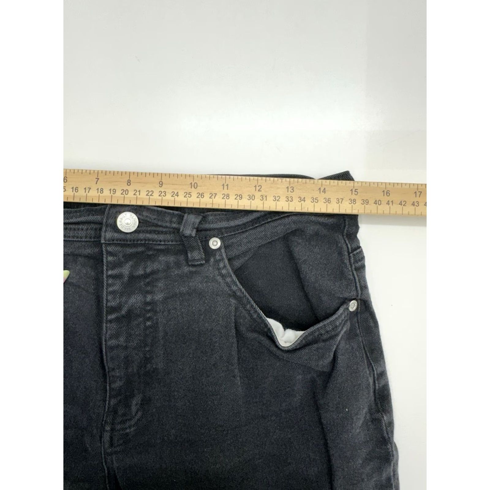 Gloria Vanderbilt Gloria Vanderbilt Jeans Size 14 Short Black Denim Women’s Jeans 5-Pocket Stretch Regular Rise High Waist Cotton Spandex Denim Pants Size 36" / US 14 / IT 50 - 7 Thumbnail