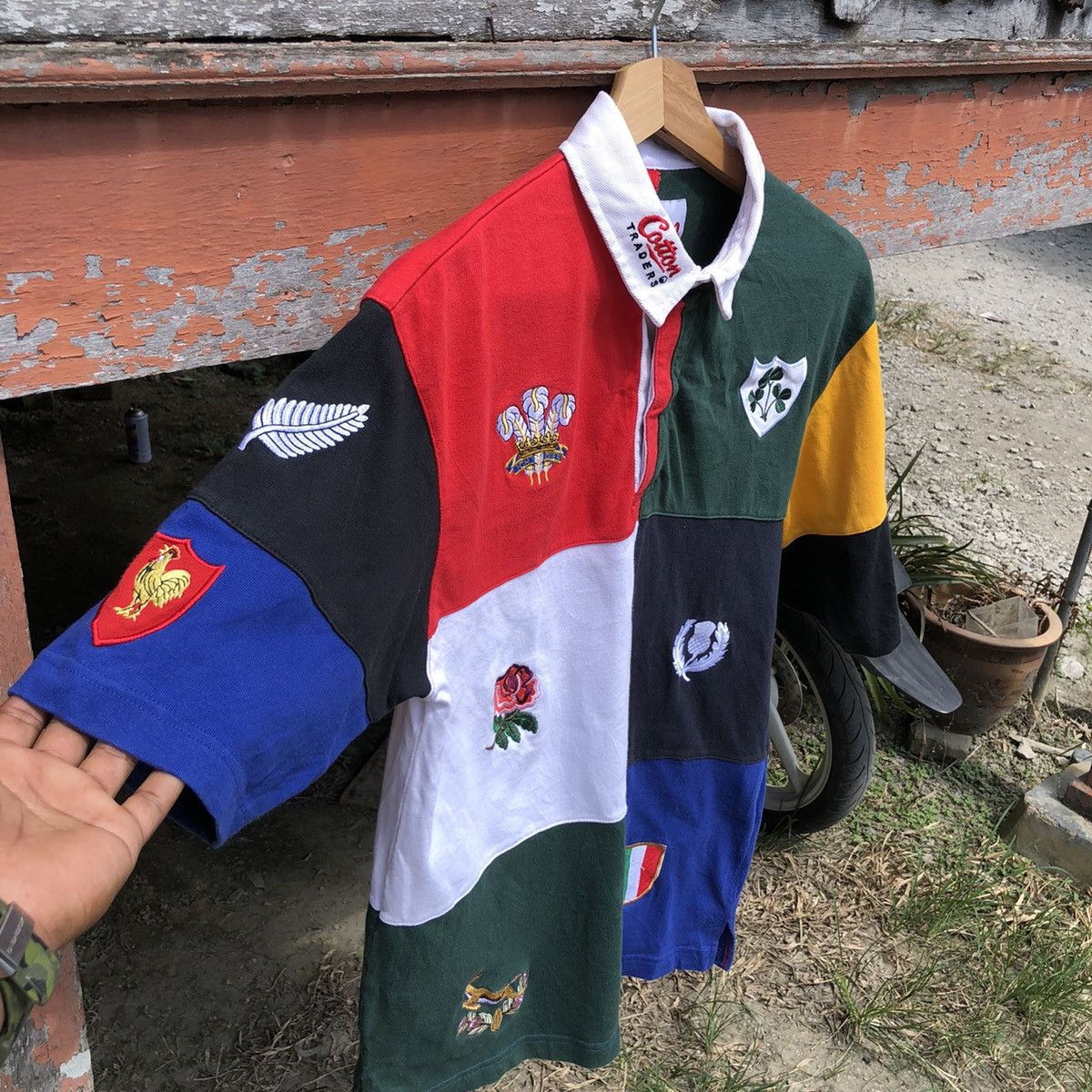 Cotton Traders Vintage Cotton Traders Nation Rugby Polo Tshirt Size US S / EU 44-46 / 1 - 7 Thumbnail