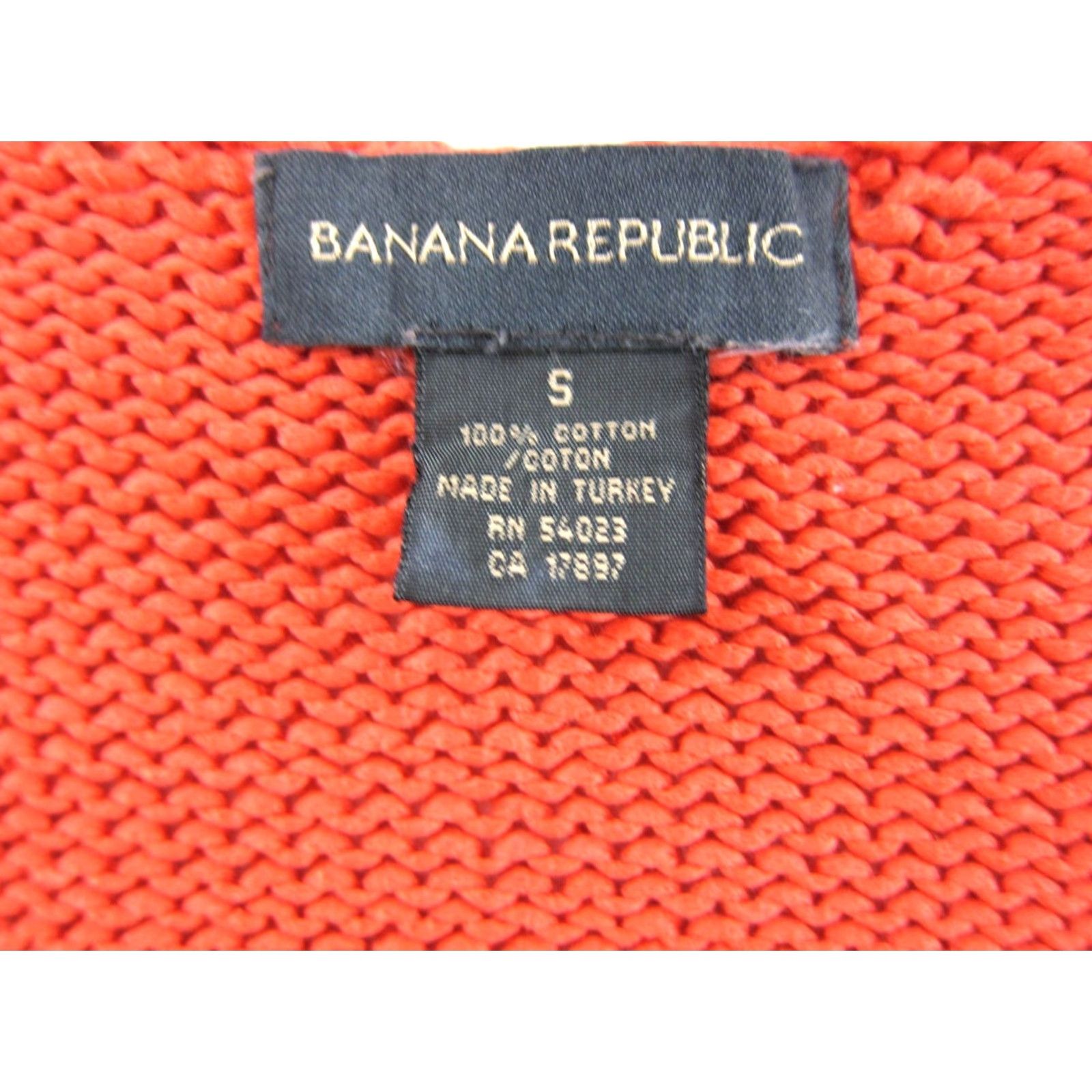 Banana Republic Banana Republic Tank Top Women Size S Knit 100% Cotton Orange Size S / US 4 / IT 40 - 3 Thumbnail