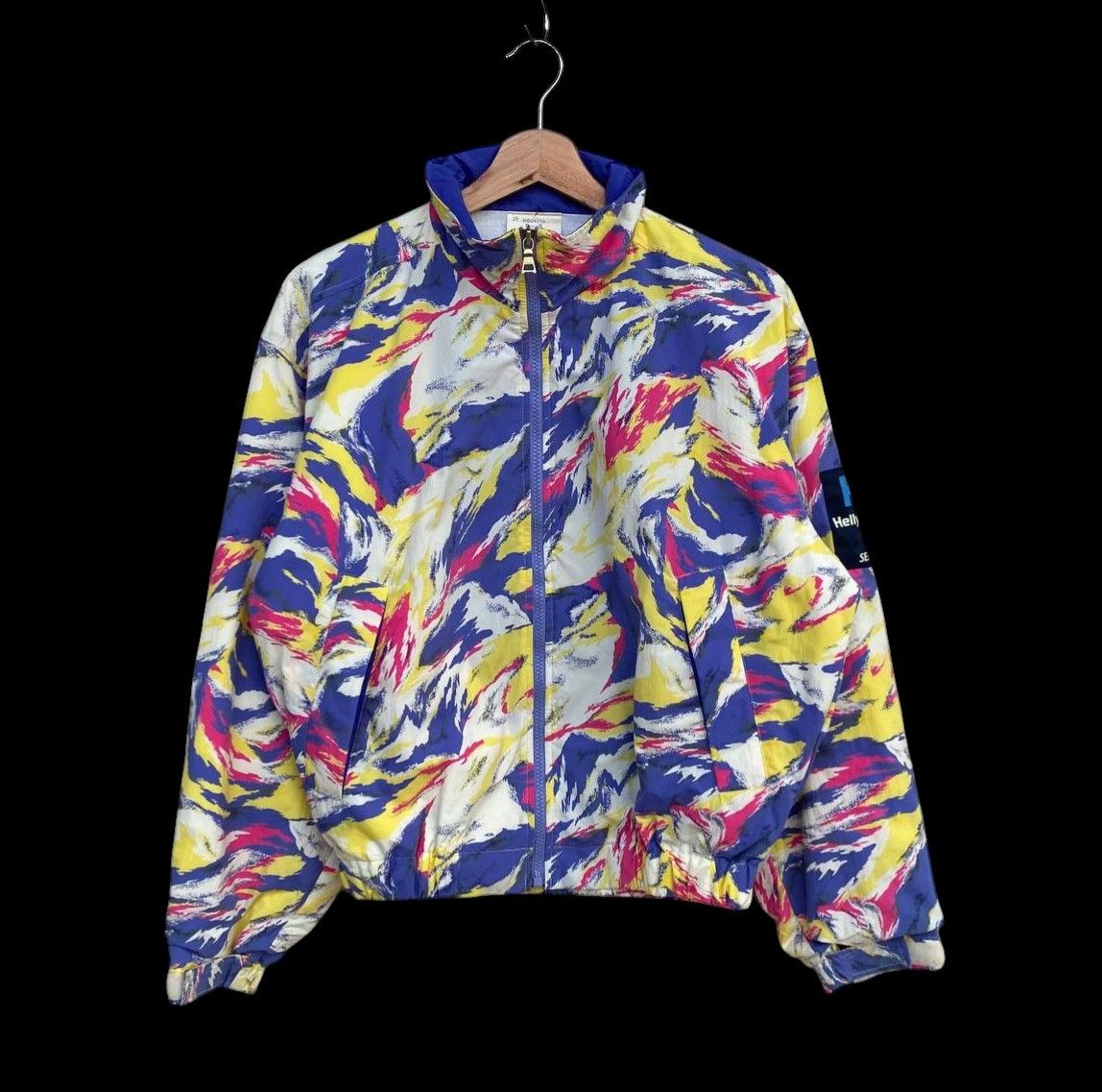 Helly Hansen Vintage 90s Helly Hansen"Sea Life"Abstract Neon Brushstroke Size US S / EU 44-46 / 1 - 2 Thumbnail