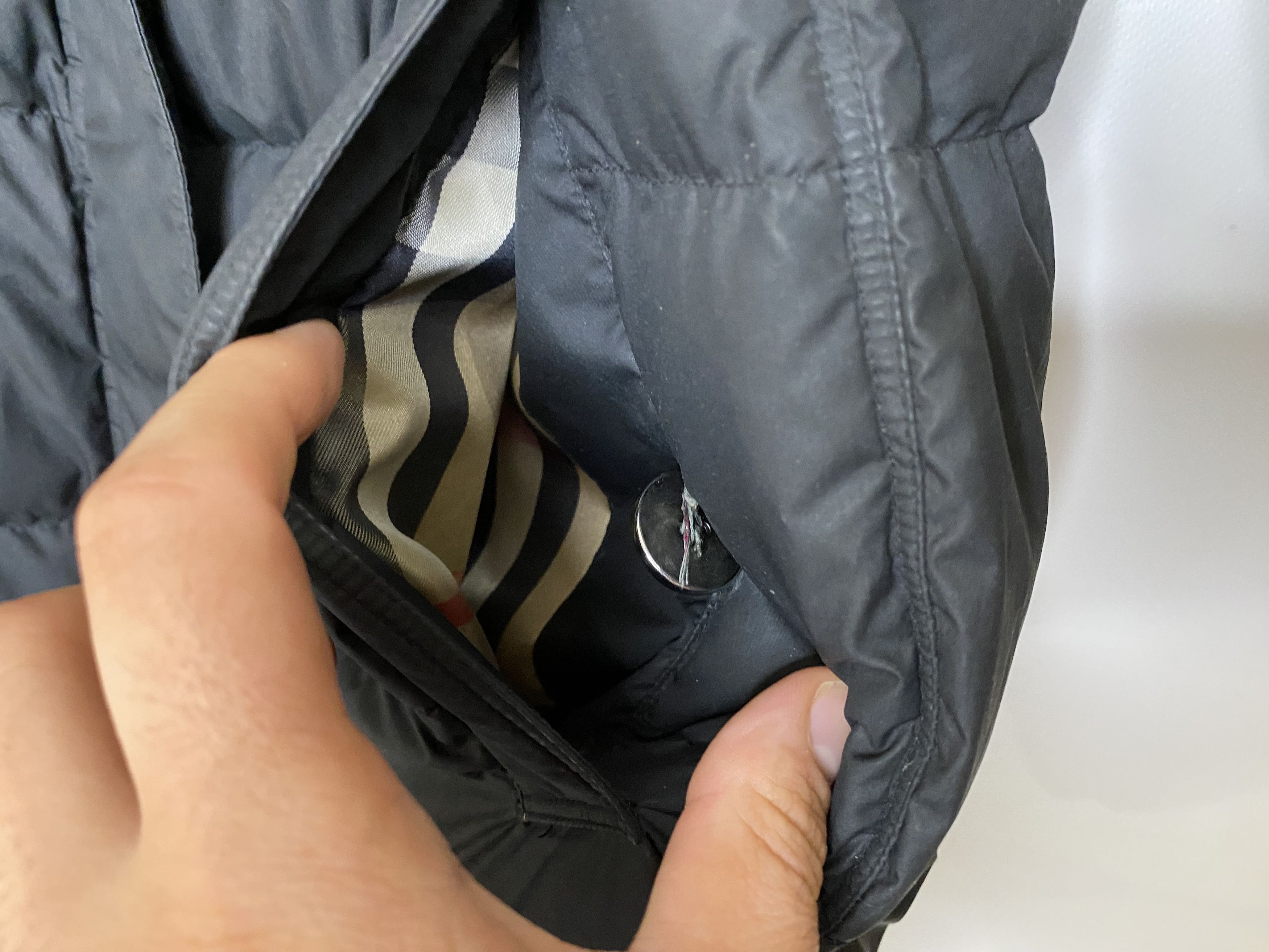 Burberry × Vintage BURBERRY DOWN COAT JACKET BLACK WOMEN SIZE M Size M / US 6-8 / IT 42-44 - 8 Thumbnail