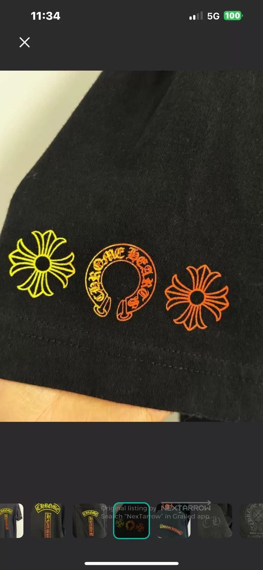 Chrome Hearts Chrome Hearts Gradient Sanskrit Short Sleeve. Size US L / EU 52-54 / 3 - 4 Thumbnail