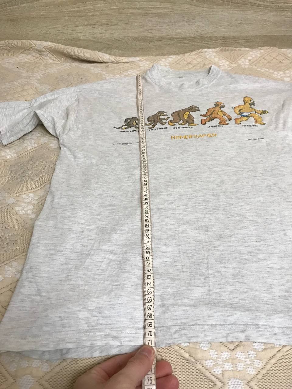 Cartoon Network 🔥 1996 The Simpsons Homer Homersapien T Shirt Cartoon Movie Size US L / EU 52-54 / 3 - 8 Thumbnail