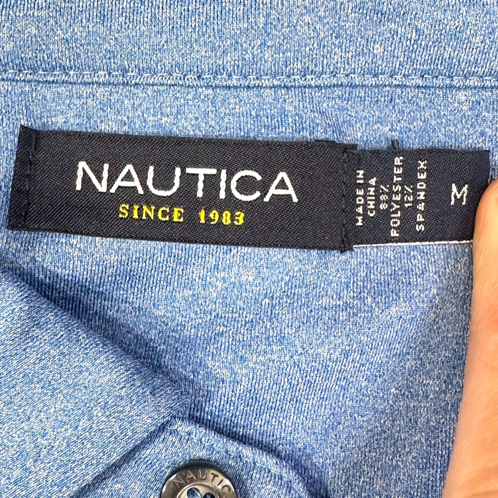 Nautica Nautica Performance Polo Shirt Mens Medium Blue Size US M / EU 48-50 / 2 - 7 Thumbnail