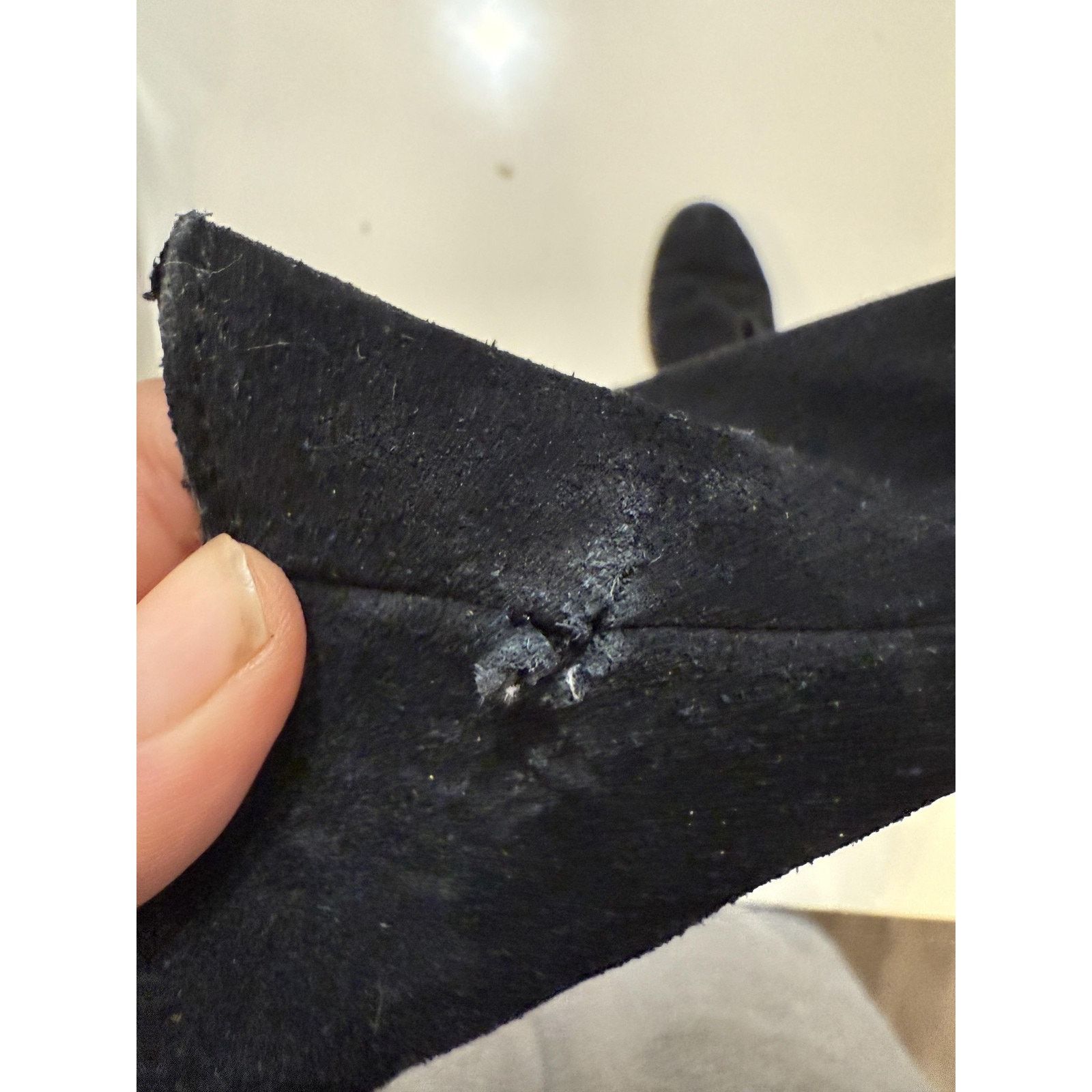 Toms TOMS Boots Womens 9.5 Black Suede Chelsea Ankle Block Heel Size US 9.5 / IT 39.5 - 5 Thumbnail