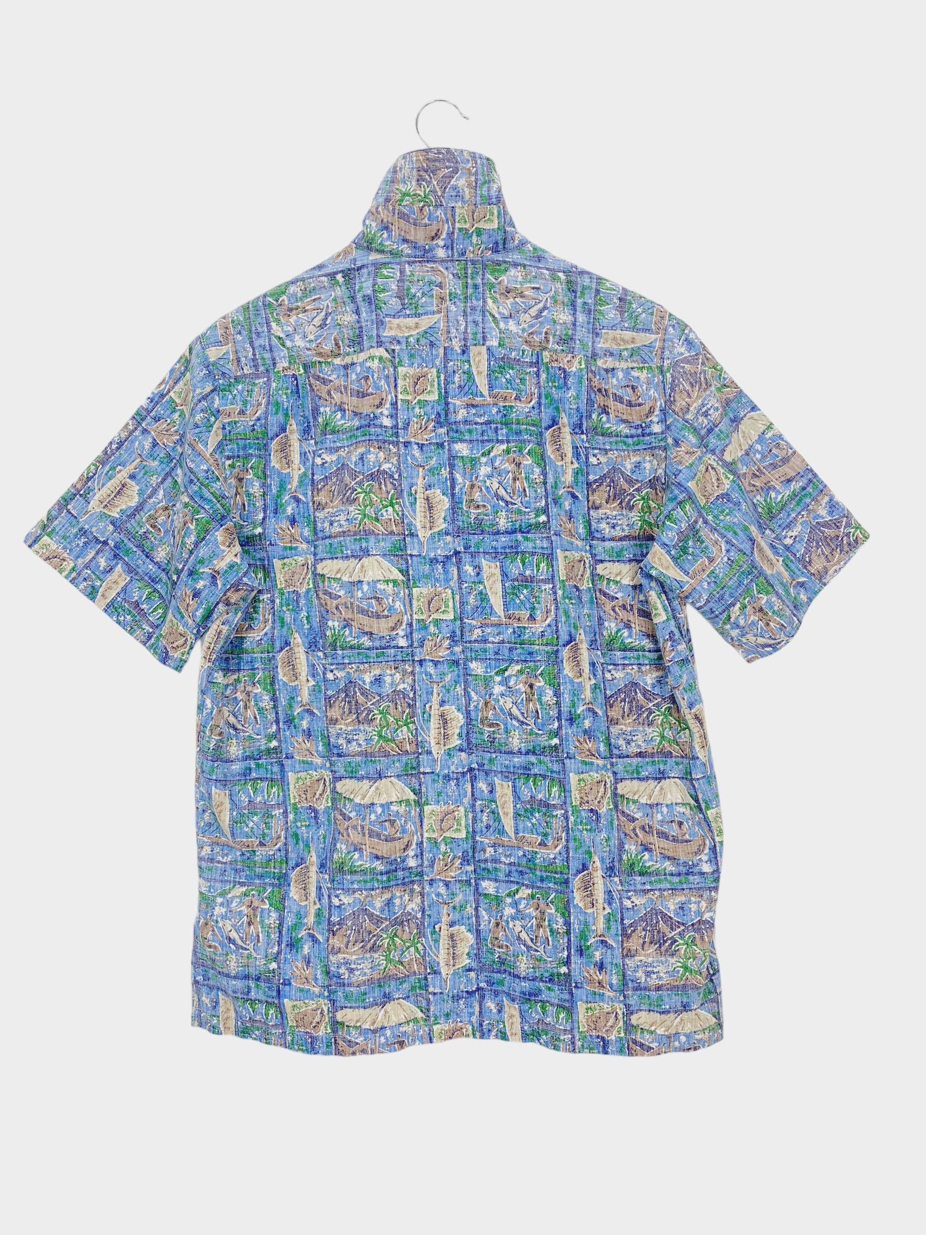 Vintage RJC Vintage Hawaiian Shirt - Floral Print Summer Aloha Shirt Size US S / EU 44-46 / 1 - 8 Thumbnail