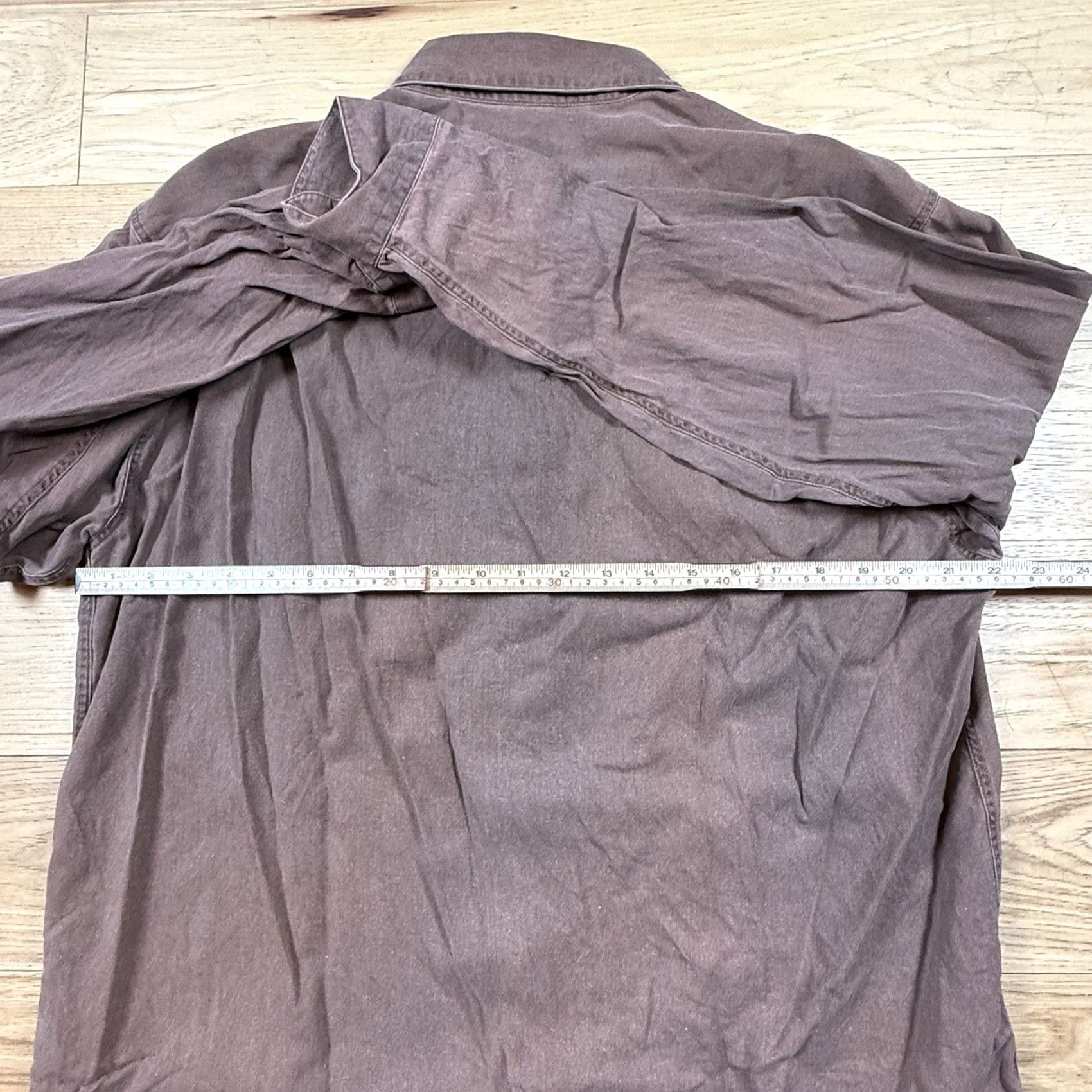 Ermenegildo Zegna VINTAGE Ermenegildo Zegna Button-Up Shirt Mens XL Spread Collar Burnt Brown Italy Made Size US XL / EU 56 / 4 - 6 Thumbnail