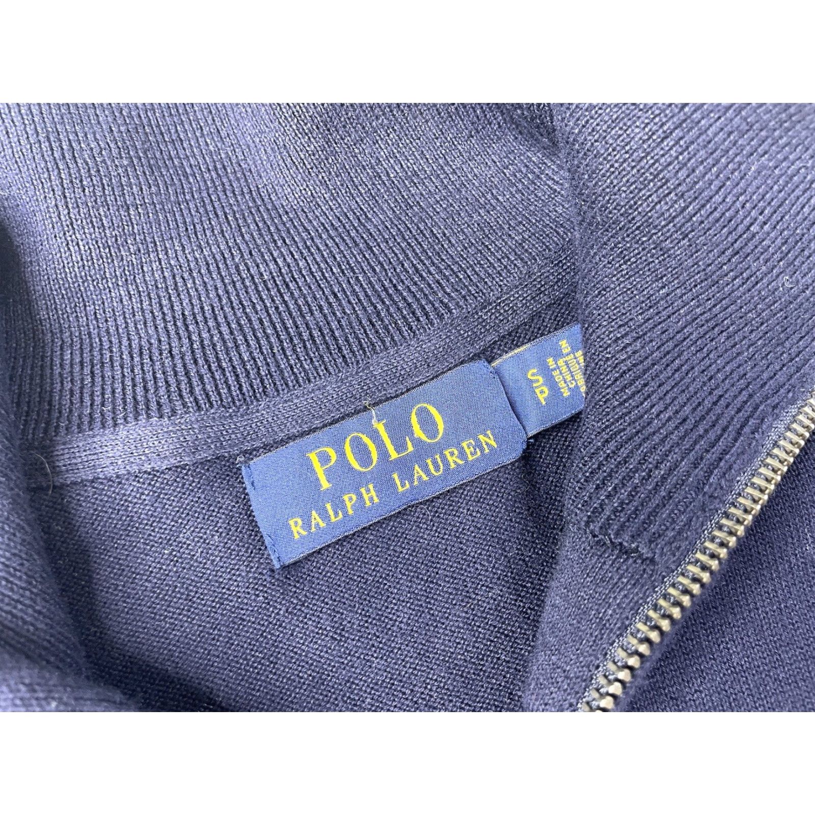 Polo Ralph Lauren Polo Ralph Lauren Sweater Shirt 1/4 Zip Multicolor Knit Cotton Classic Regular Men S Fall Spring Winter USA Flag Colorblock Spinout Size US S / EU 44-46 / 1 - 3 Thumbnail