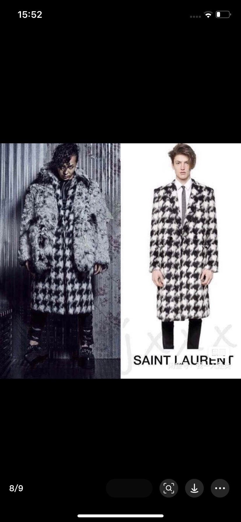 Saint Laurent Paris Saint laurent Houndstooth coat 2501-Nextarrow Size US S / EU 44-46 / 1 - 5 Thumbnail