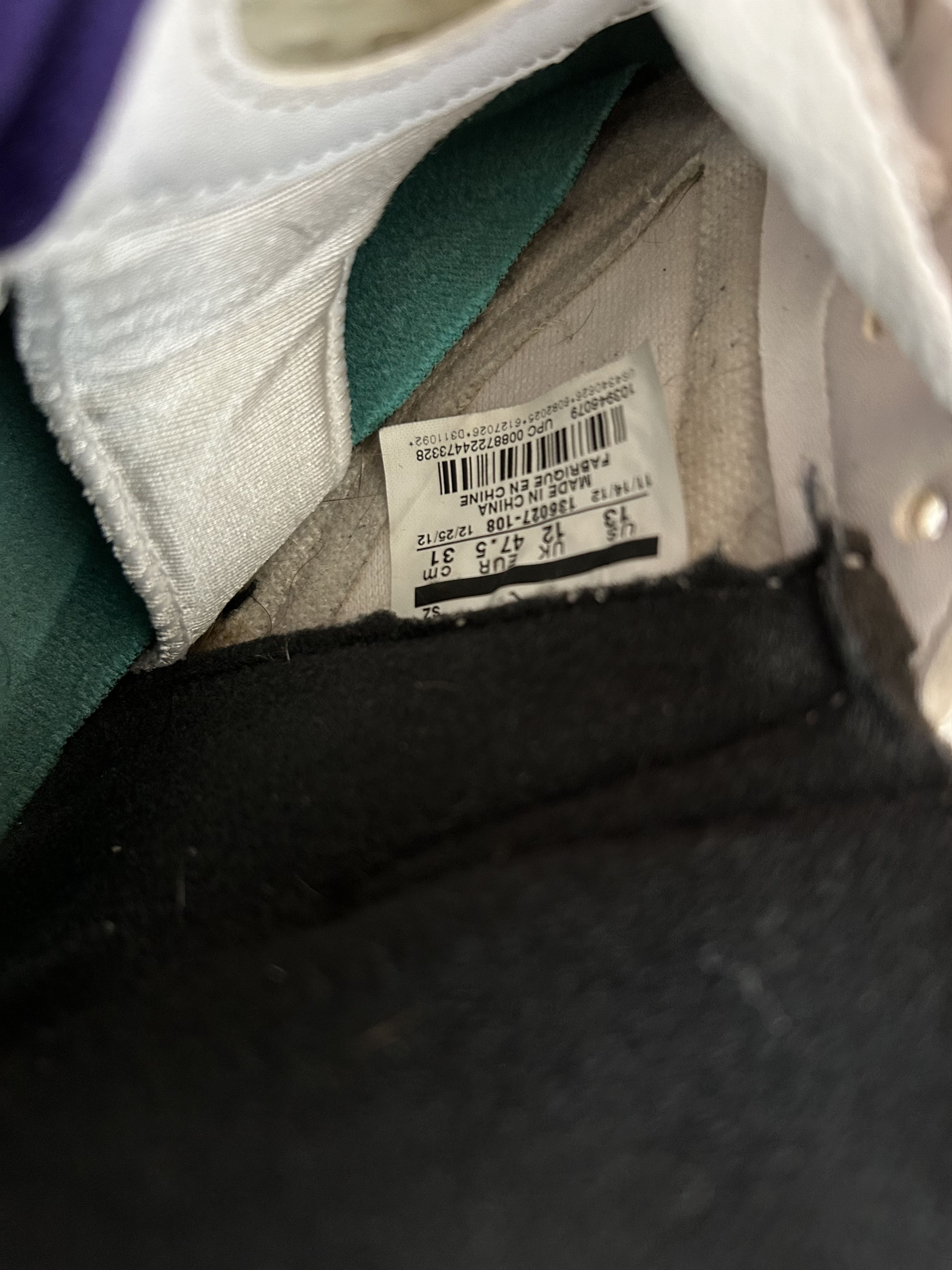Jordan Brand Air Jordan 5 Retro “Grape” 2013 Size US 13 / EU 46 - 9 Thumbnail