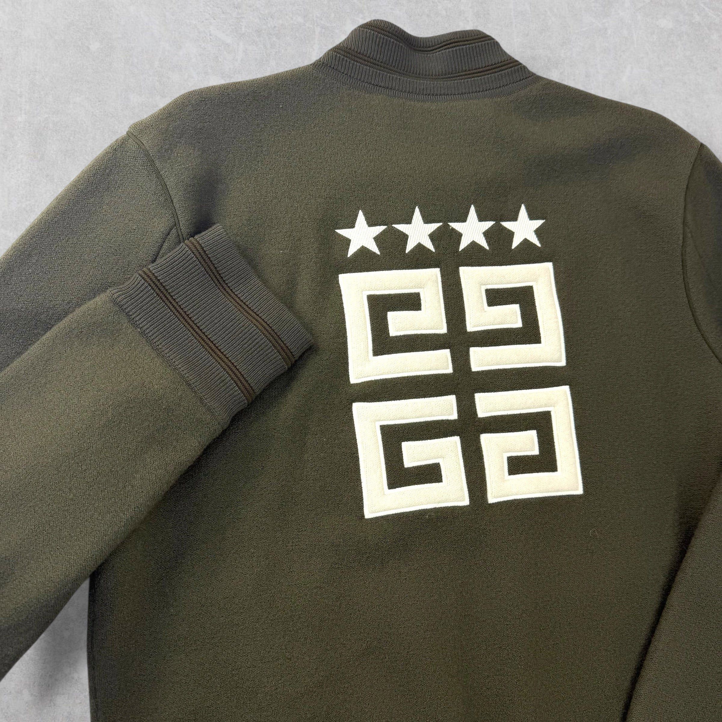 Givenchy Givenchy Knitted Khaki Green Varsity Bomber M Size US M / EU 48-50 / 2 - 4 Thumbnail