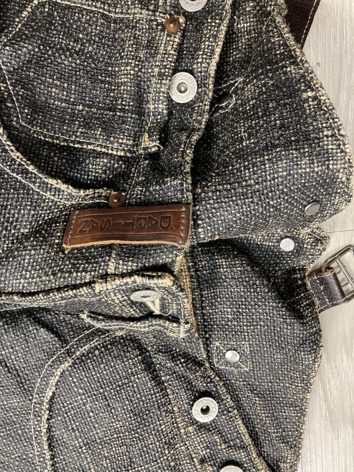 Studio D'Artisan Studio D Artisan Baggy Jeans Sack Material Made In Japan Size US 33 - 6 Thumbnail