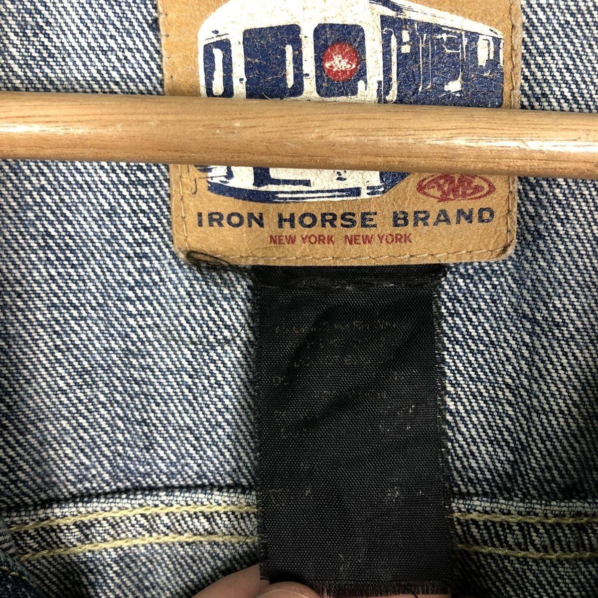 Japanese Brand 🔥90’s Vintage Denim Biker Jacket Iron Horse Big Logo Size US XL / EU 56 / 4 - 13 Thumbnail