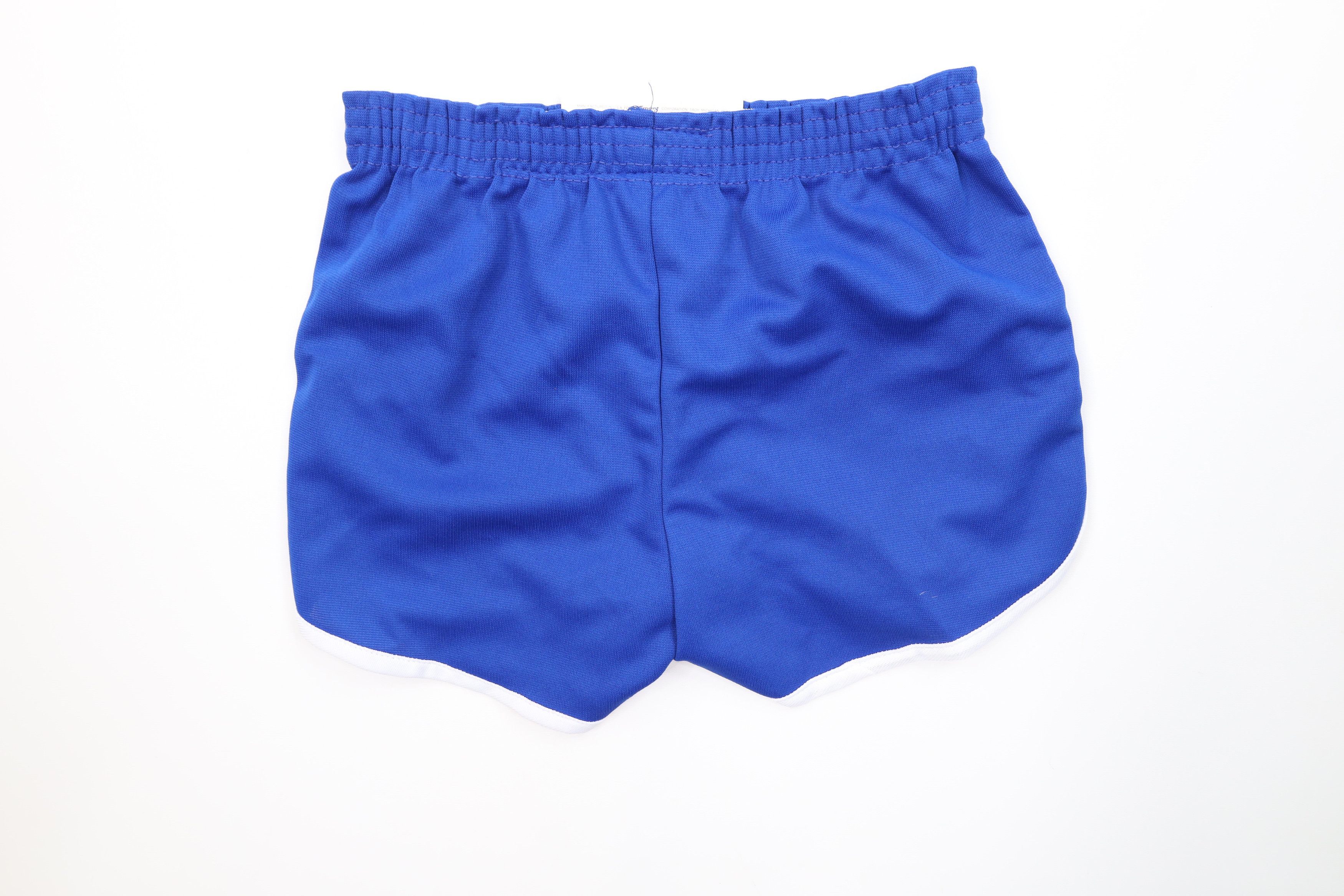 Vintage Deadstock Vintage 70s Streetwear Knit Short Shorts Blue USA Size US 30 / EU 46 - 7 Thumbnail