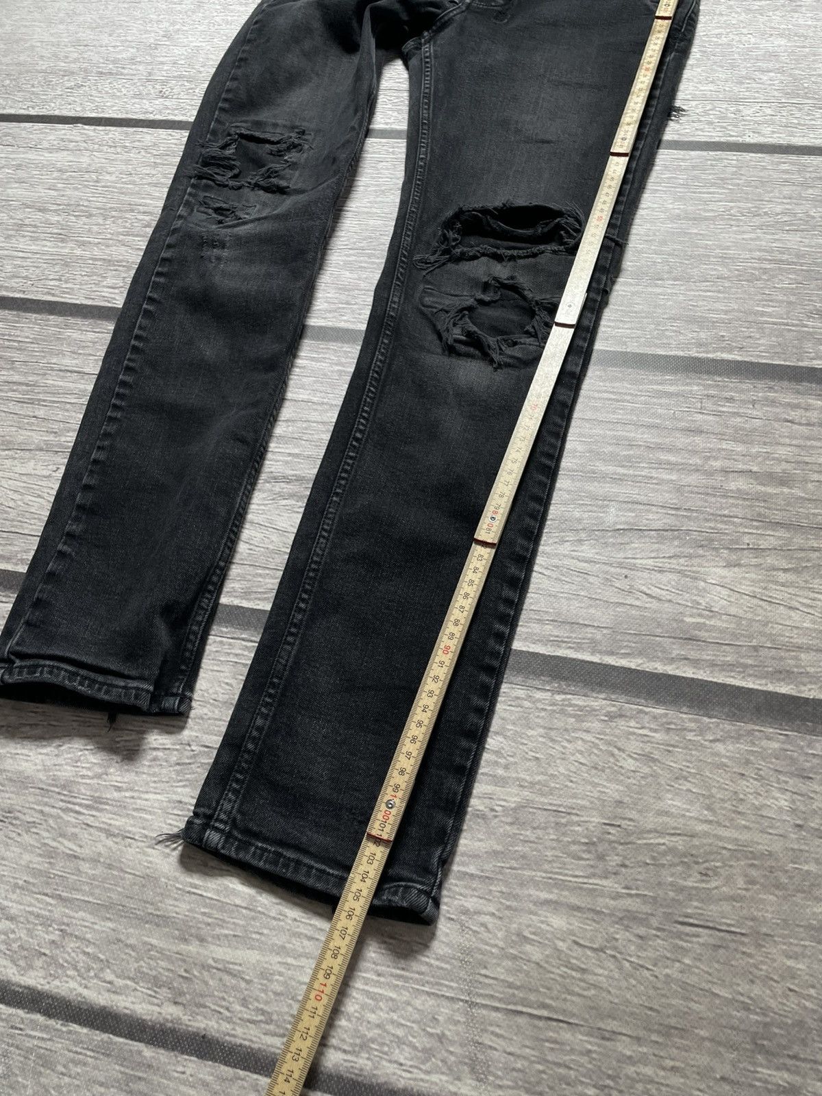 Ksubi Ksubi Black Distressed Van Wrinkle Jeans Size US 32 / EU 48 - 13 Thumbnail