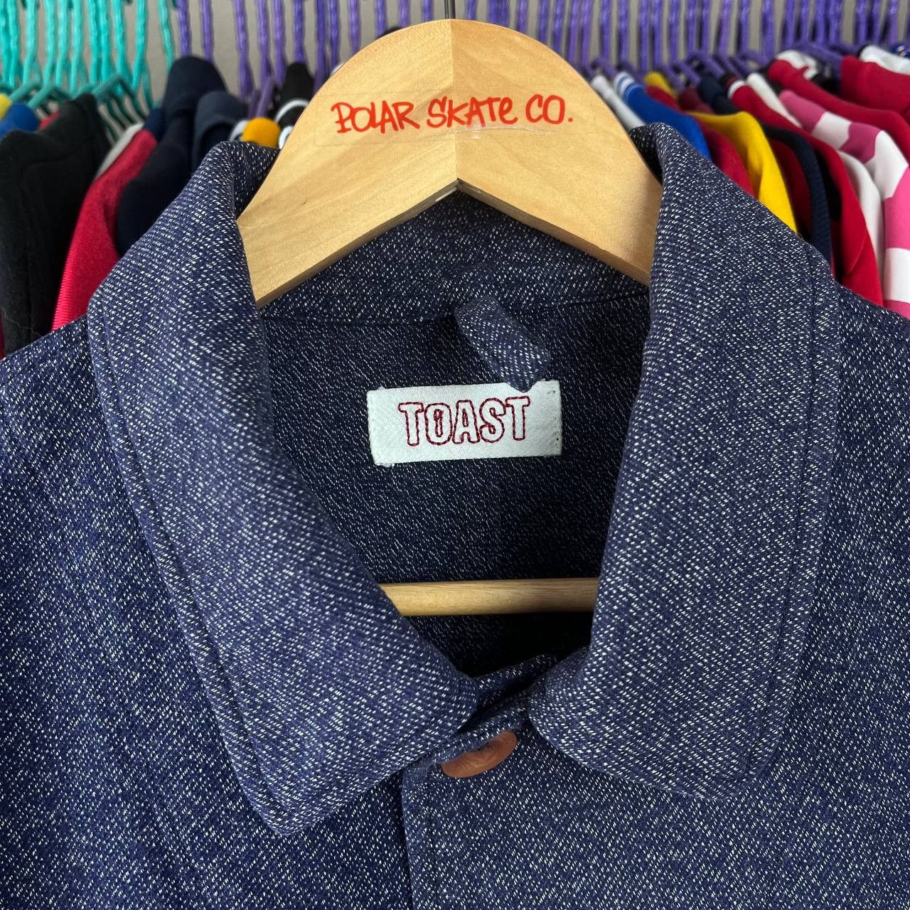Other TOAST Chore Workwear Blue Denim Blazer Jacket Size US L / EU 52-54 / 3 - 9 Thumbnail