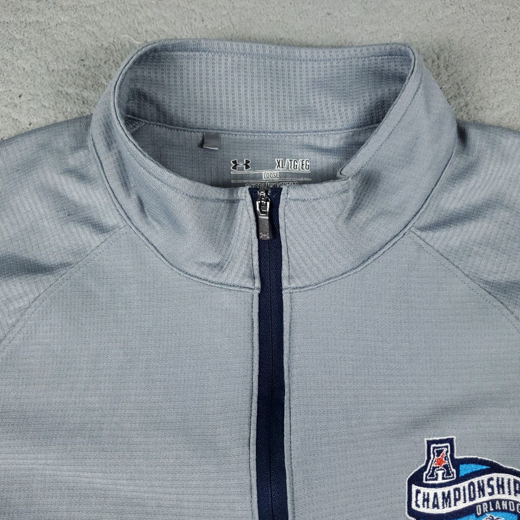 Under Armour Under Armour Shirt Mens XL Gray Basketball Active 1/4 Zip Pullover Long Sleeve Size US XL / EU 56 / 4 - 3 Thumbnail