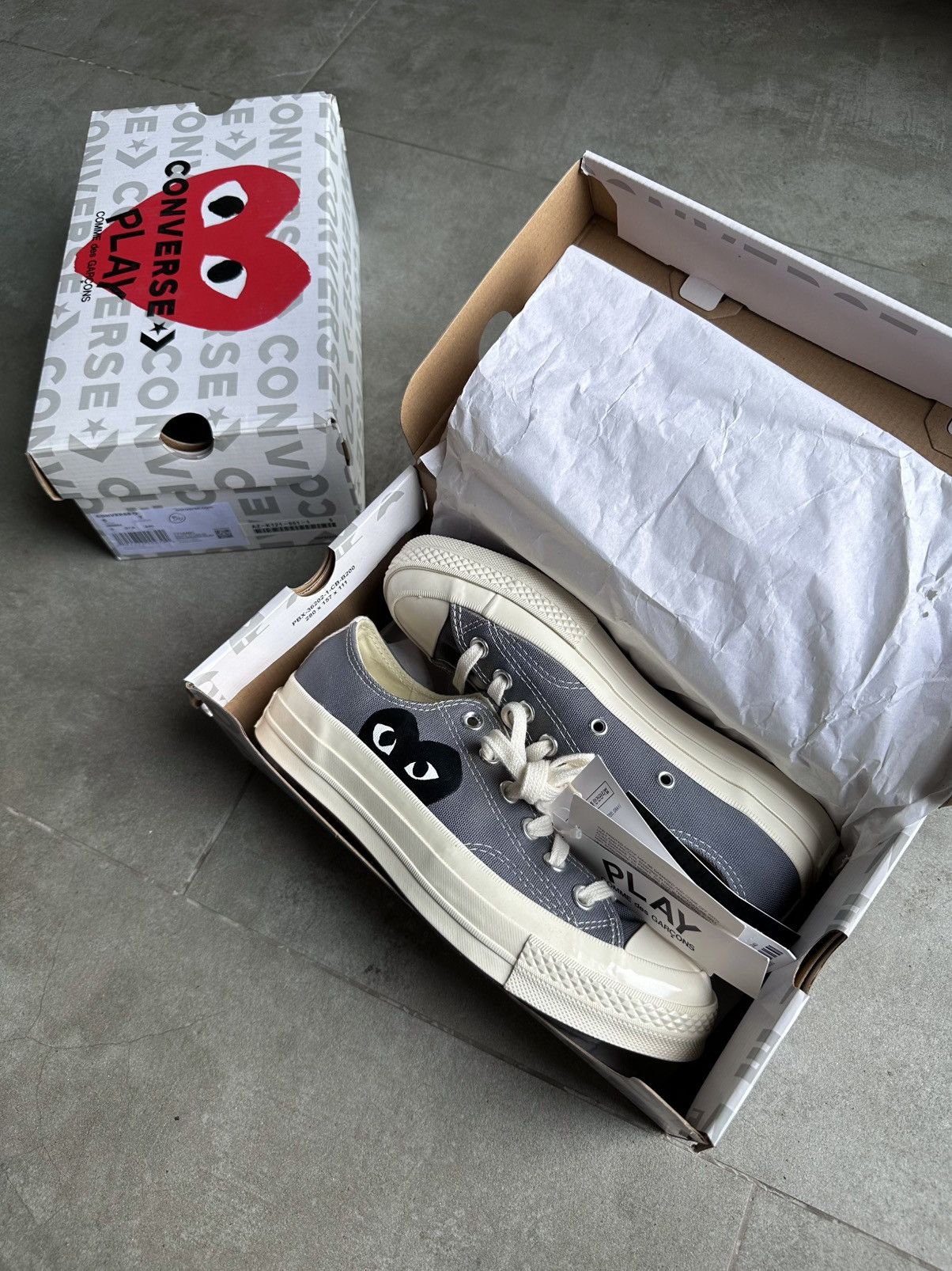 Comme des Garcons PLAY × Converse CDG PLAY x CONVERSE LOW CHUCK TAILOR 70 Size US 7 / IT 37 - 15 Thumbnail