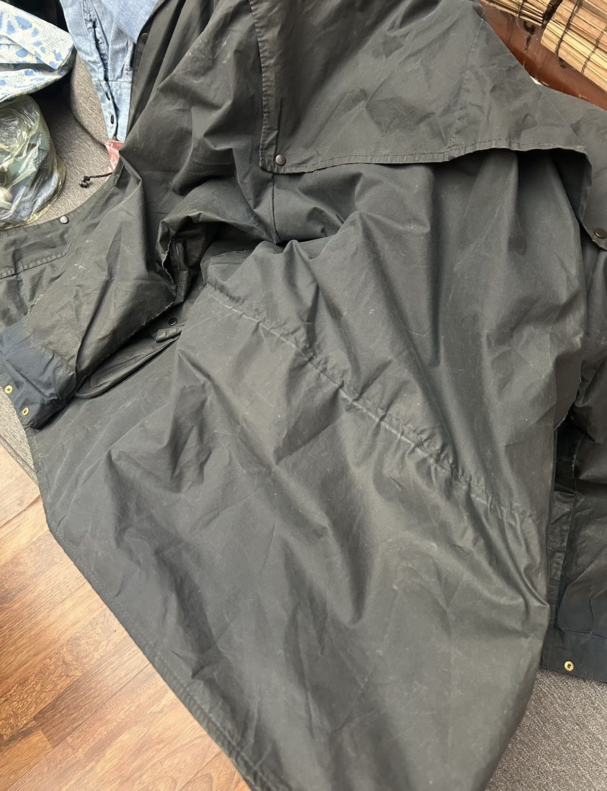 Barbour Vintage Barbour A6 Lined Durham Wax Hooded Jacket C38/97CM Size US M / EU 48-50 / 2 - 11 Thumbnail