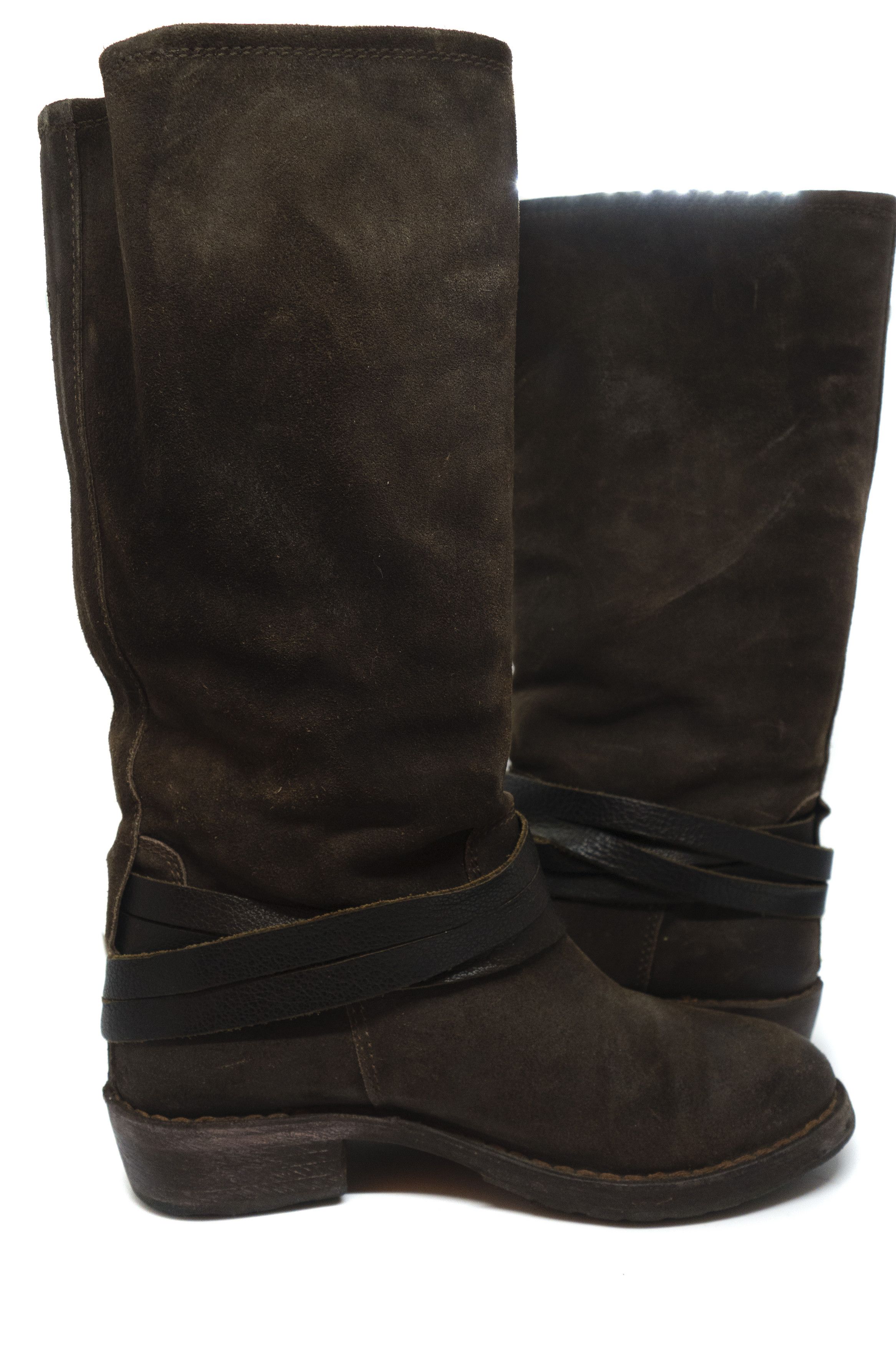 MoMA Leather High Belted Fur Inside Boots Size US 6 / IT 36 - 4 Thumbnail