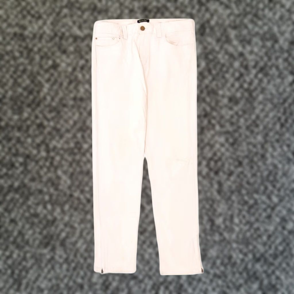 Massimo Dutti MASSIMO DUTTI Womens Skinny Casual Trousers Pink Cotton Small W28 L28 US 4 Size 28" / US 6 / IT 42 - 1 Thumbnail