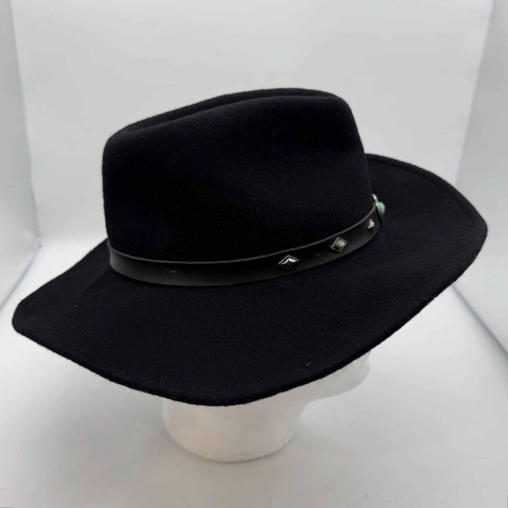Cody James Cody James Santa Ana 100% Wool Western Cowboy Hat Size S Black Size ONE SIZE - 7 Thumbnail
