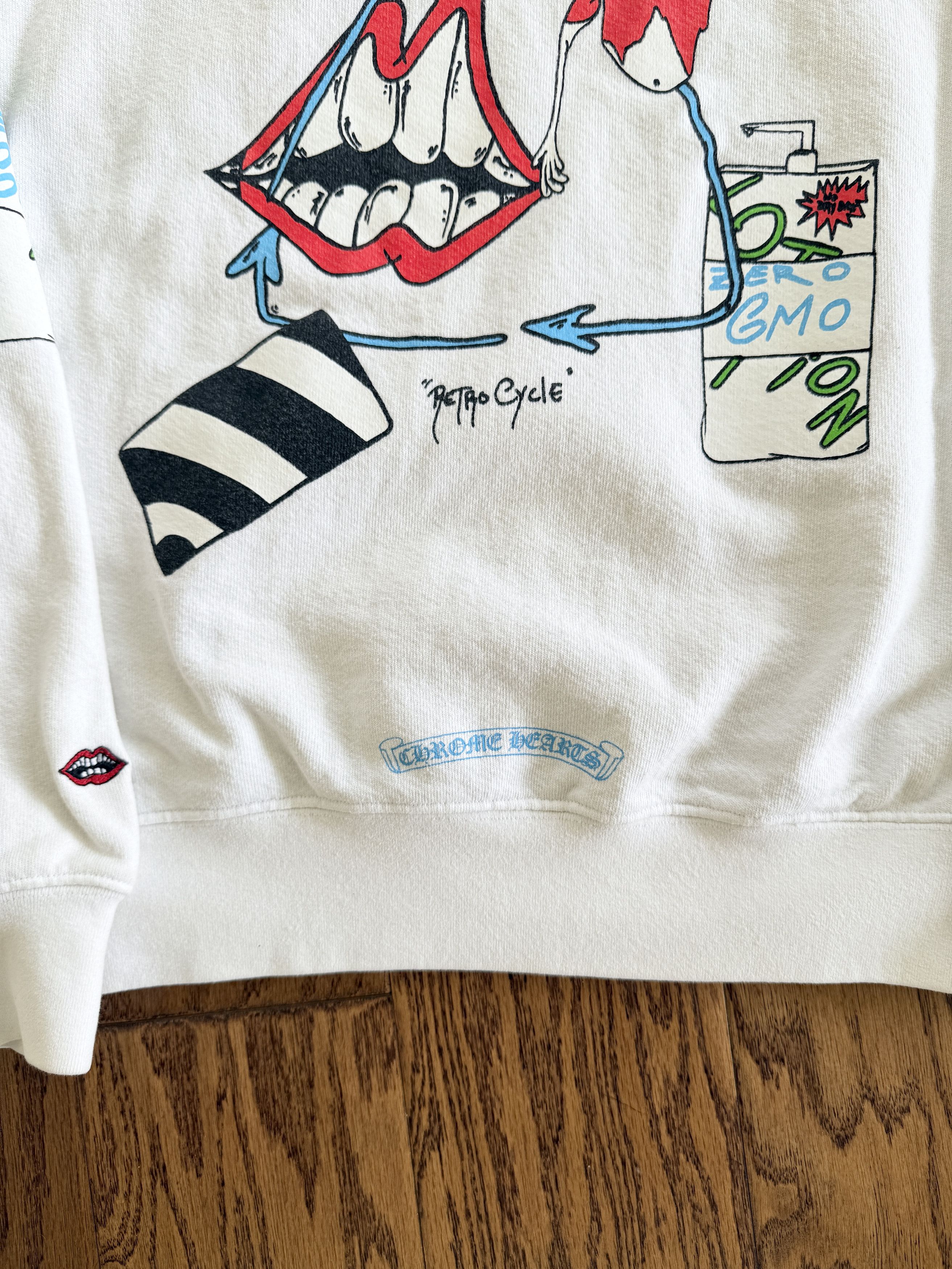 Chrome Hearts CH Matty Boy RetroCycle White Sweater Size US M / EU 48-50 / 2 - 14 Thumbnail