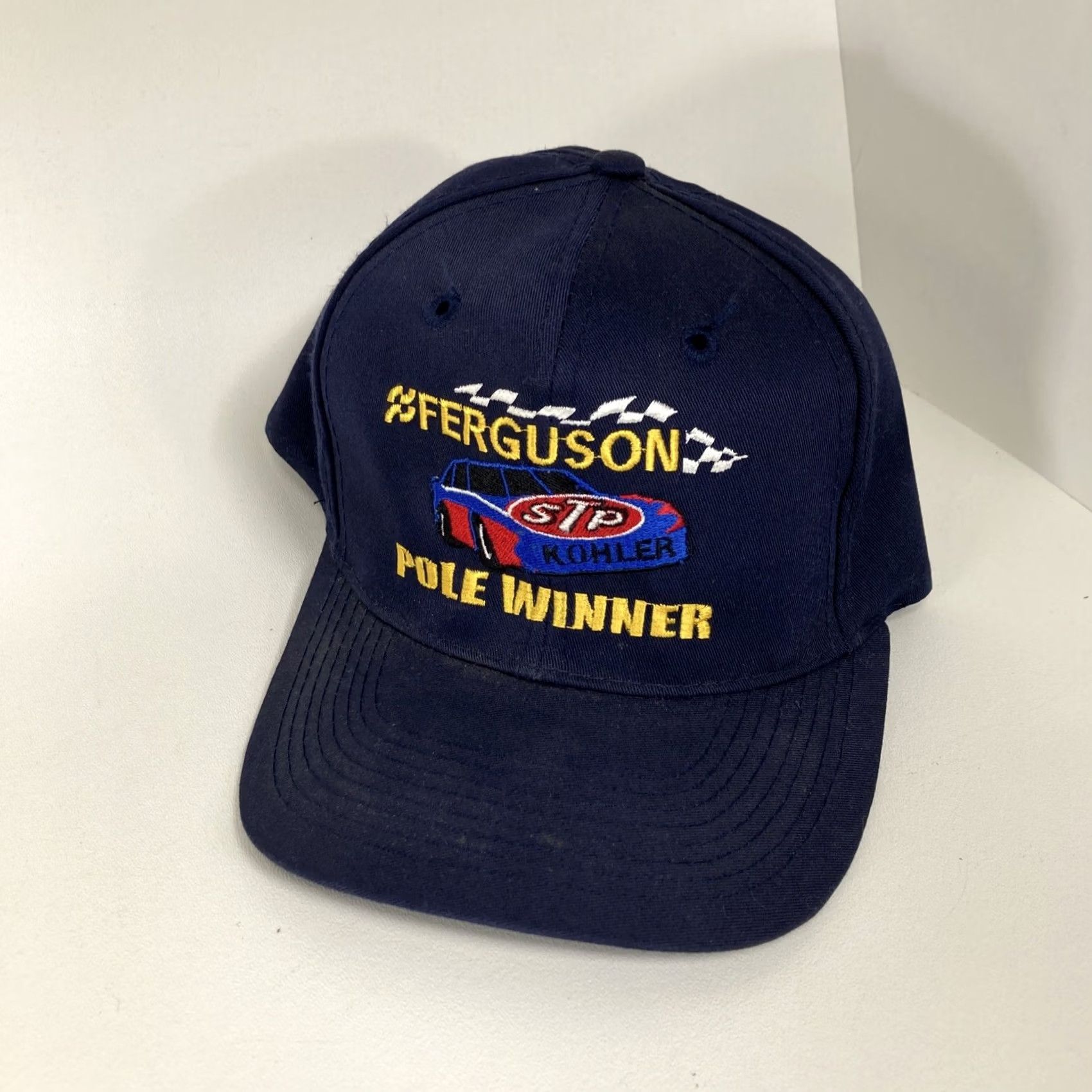 Vintage VINTAGE Kohler STP Ferguson Pole Winner Racing Snapback Men Adjustable Blue Snapback Size ONE SIZE - 2 Thumbnail